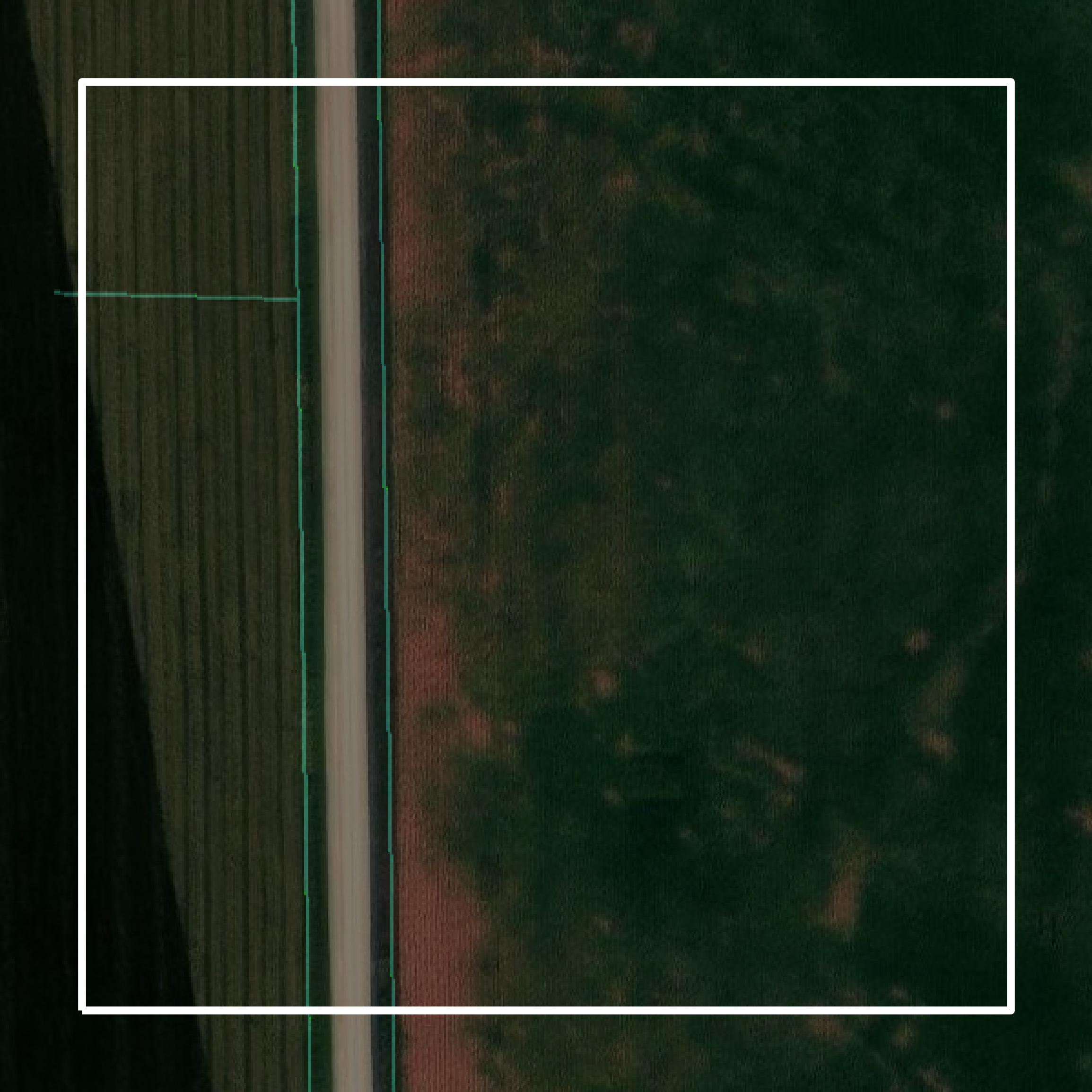 This image shows parcel and building data in Mitchell County created using GIS data in Equator.