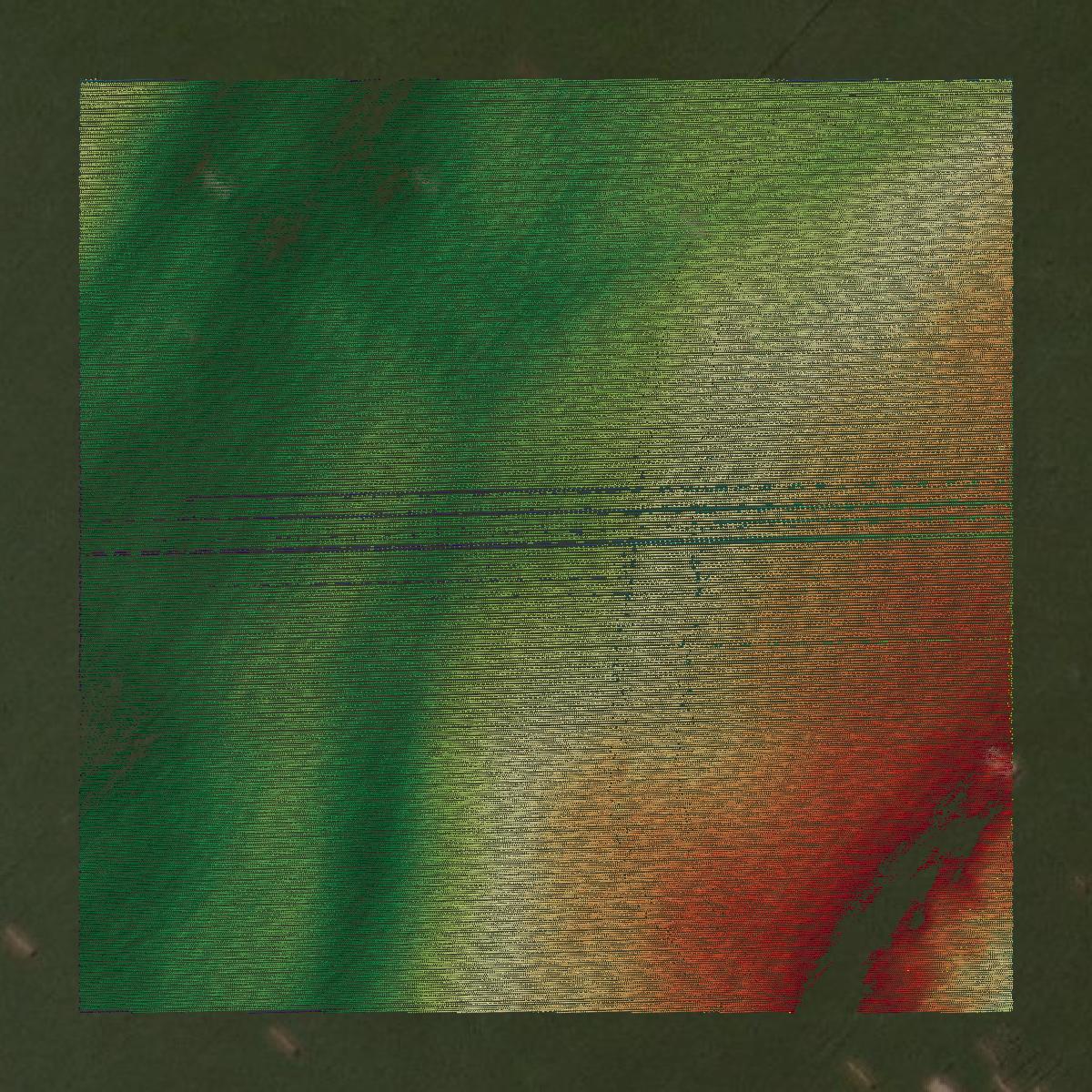 This image shows a LiDAR point cloud in Montgomery County created using GIS data in Equator.