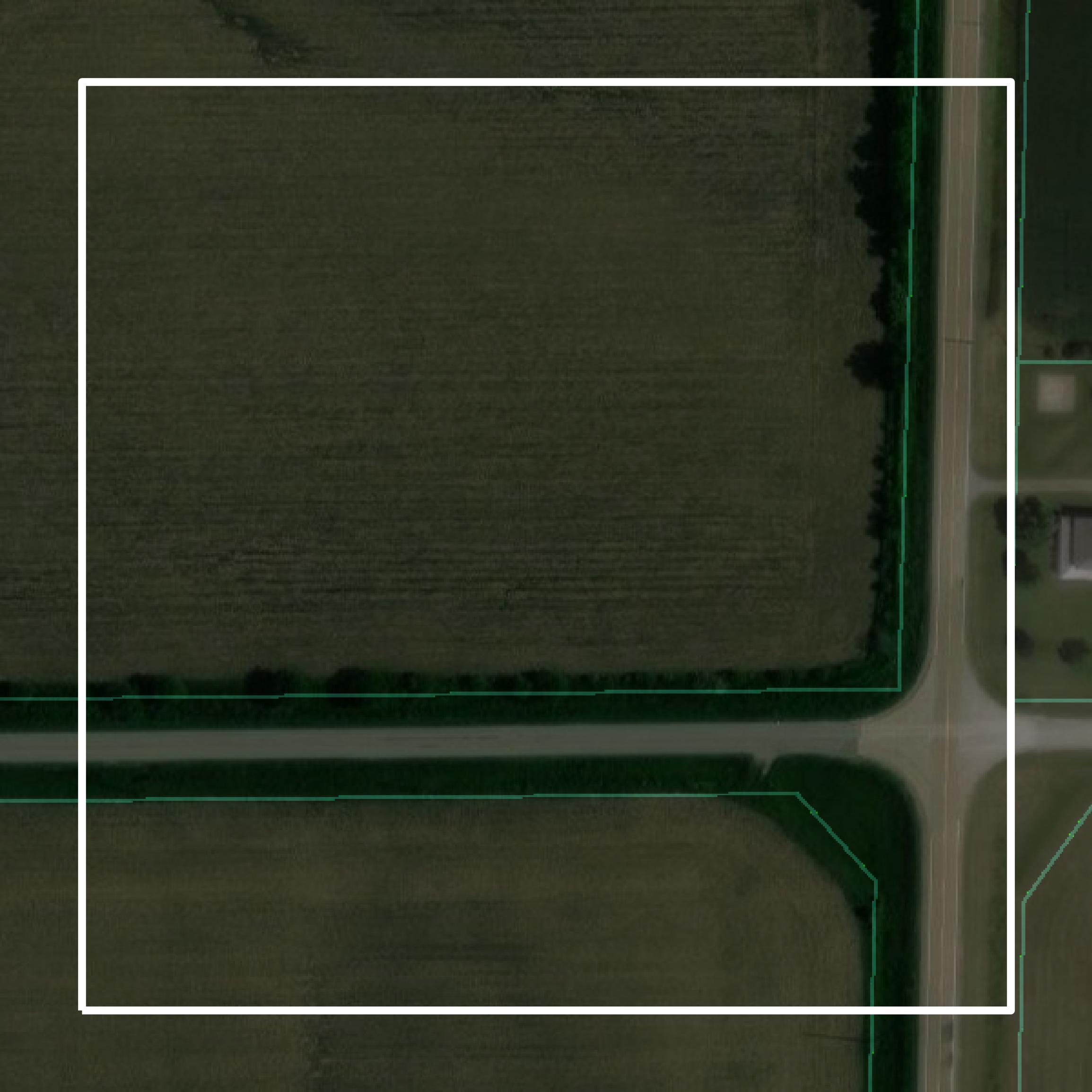 This image shows parcel and building data in Muscatine County created using GIS data in Equator.
