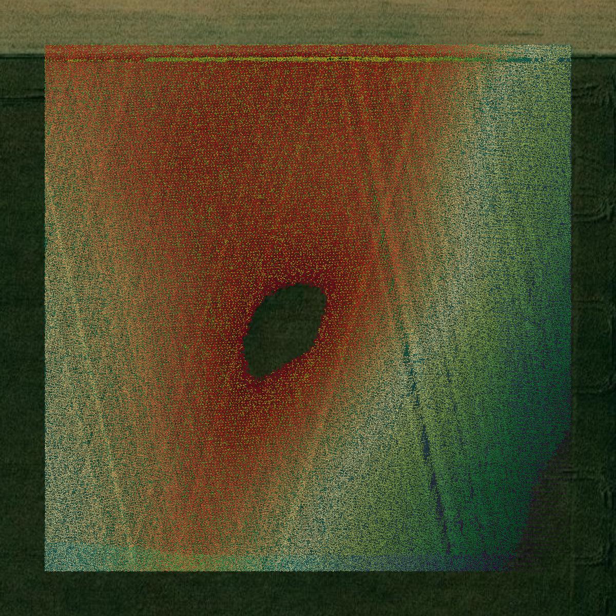 This image shows a LiDAR point cloud in Muscatine County created using GIS data in Equator.