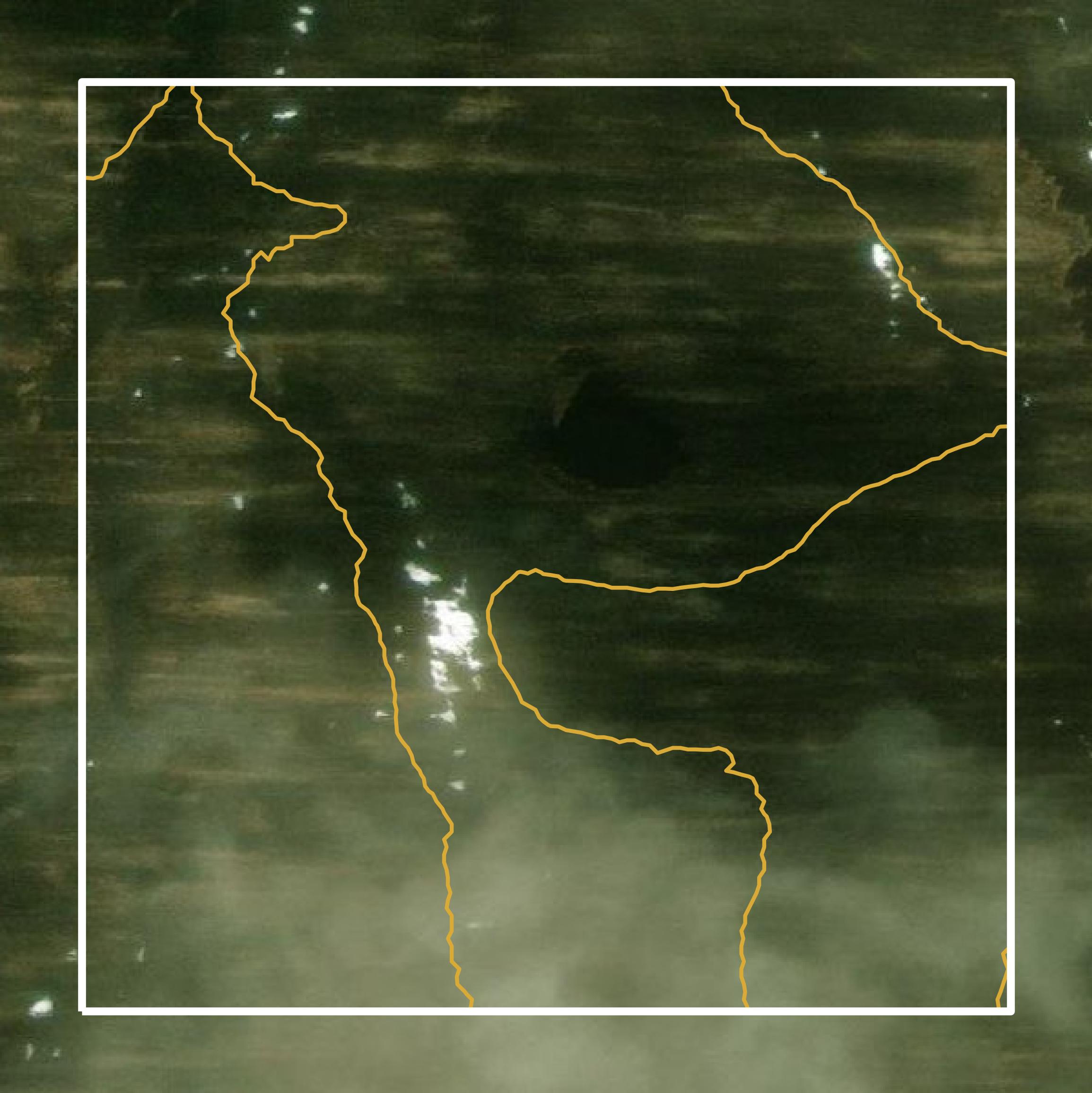 This image shows a contour map in Osceola County created using GIS data in Equator.