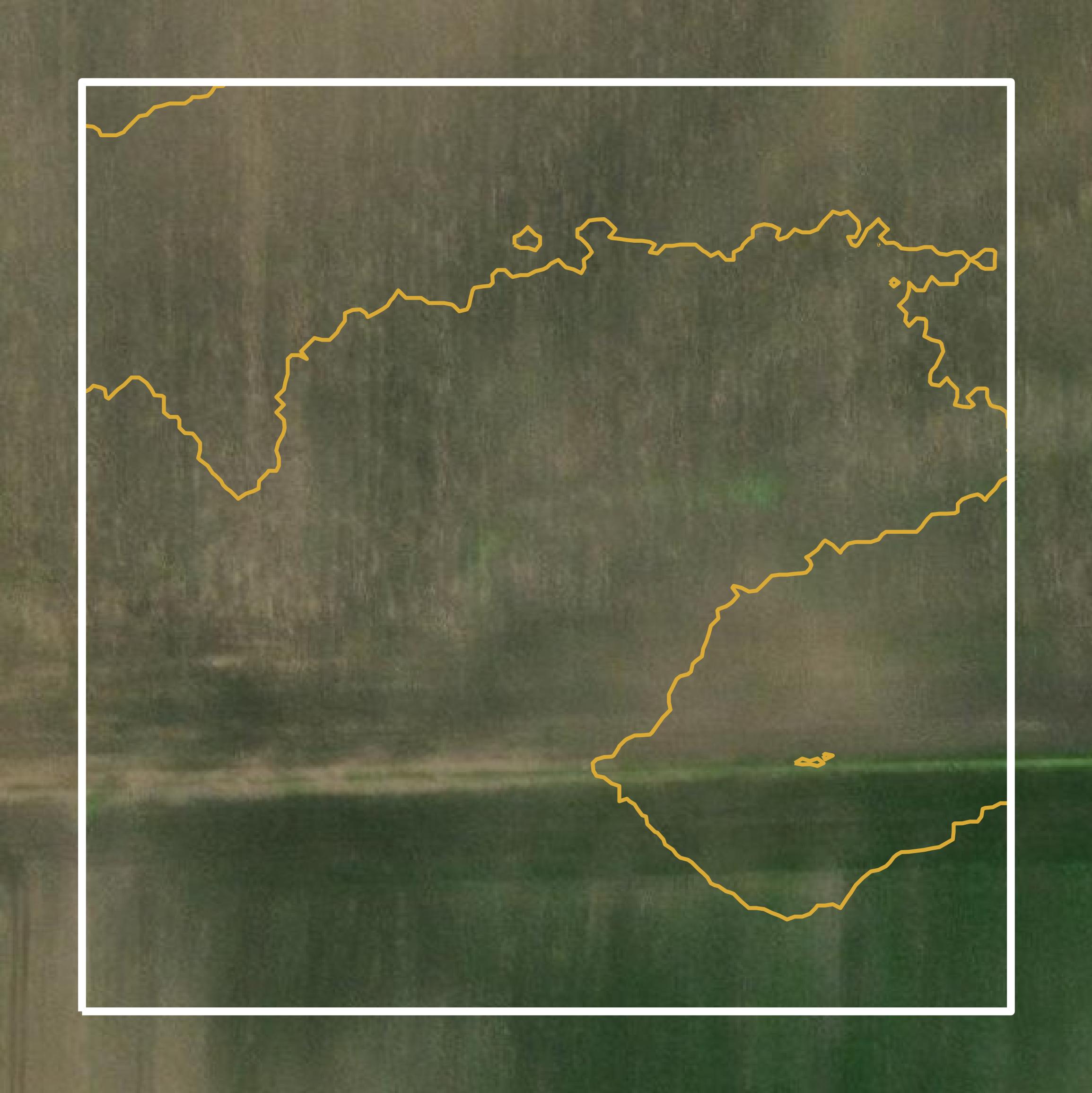 This image shows a contour map in Palo Alto County created using GIS data in Equator.