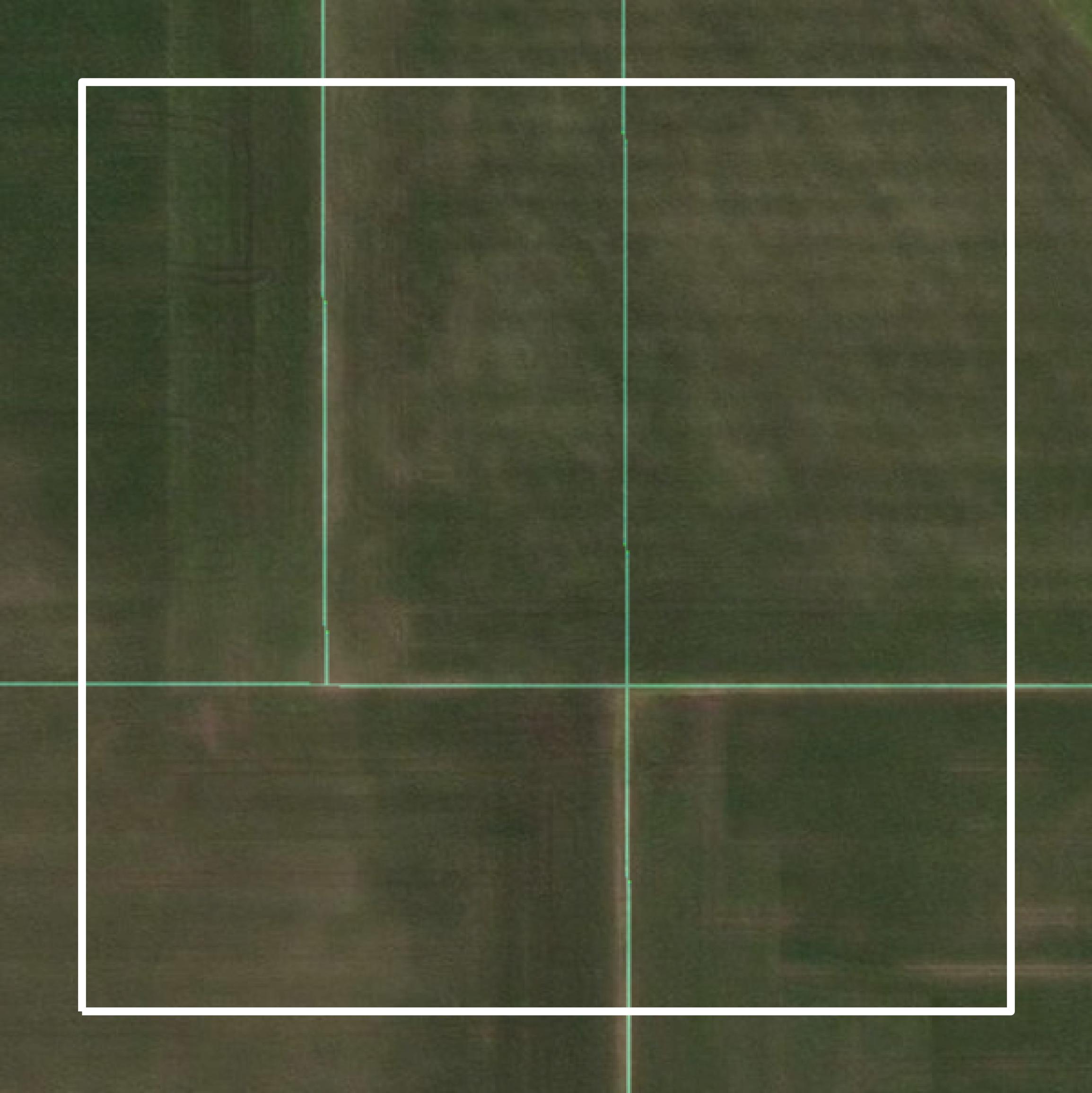 This image shows parcel and building data in Pocahontas County created using GIS data in Equator.