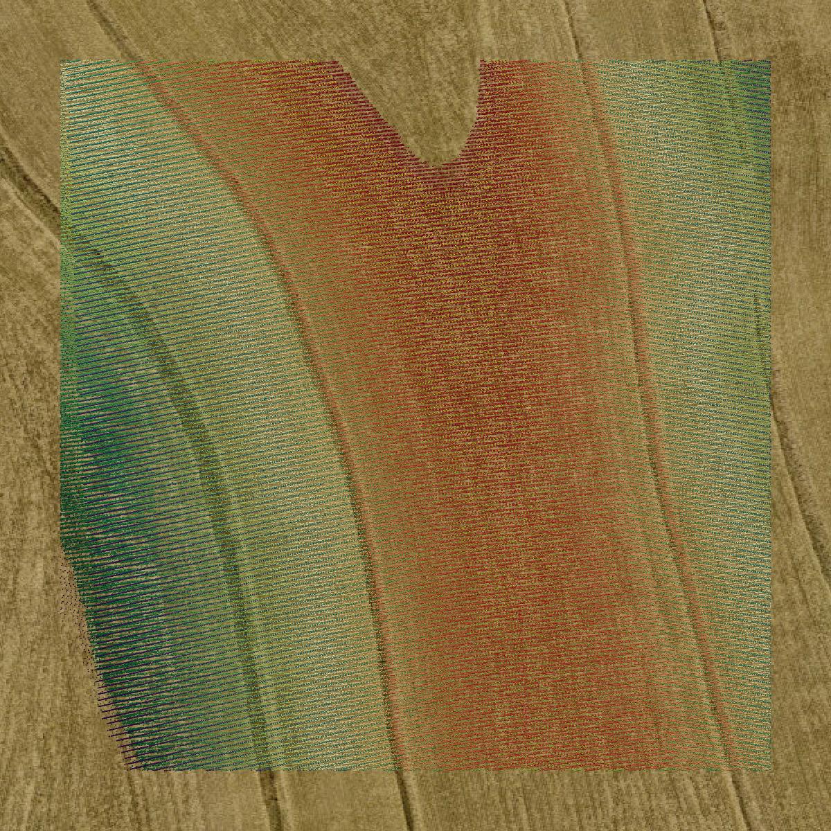 This image shows a LiDAR point cloud in Pottawattamie County created using GIS data in Equator.