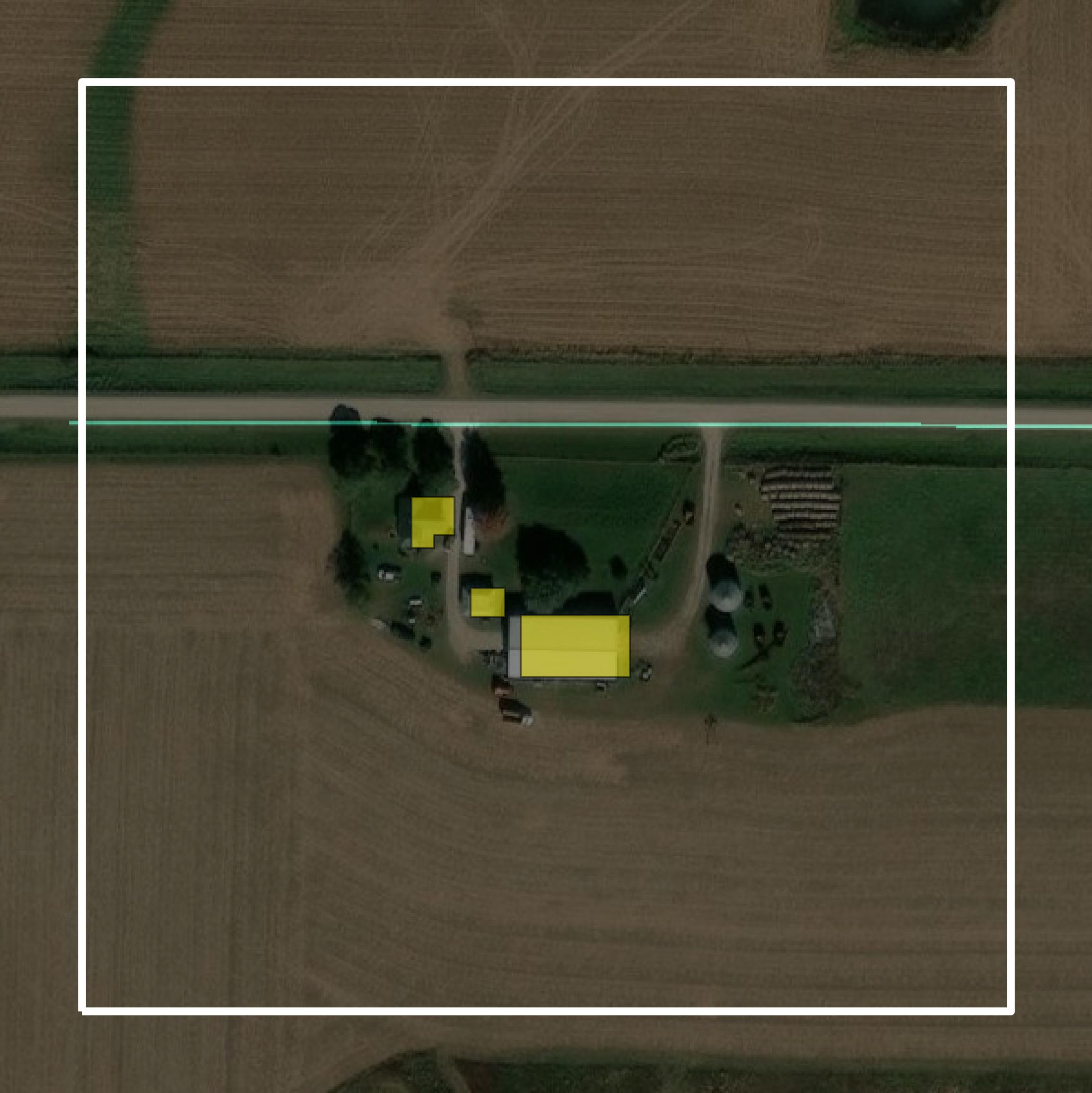 This image shows parcel and building data in Ringgold County created using GIS data in Equator.
