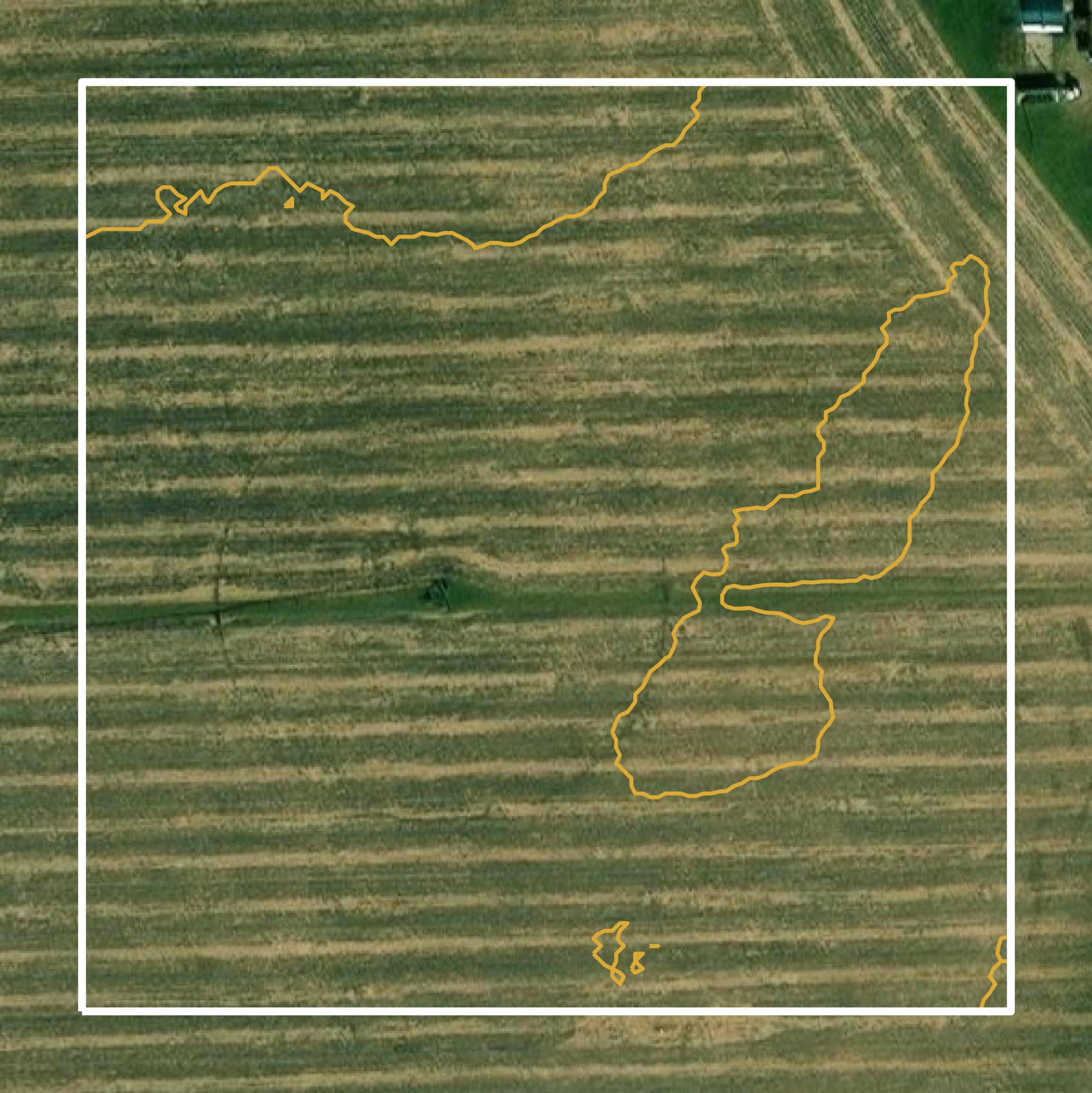 This image shows a contour map in Sioux County created using GIS data in Equator.