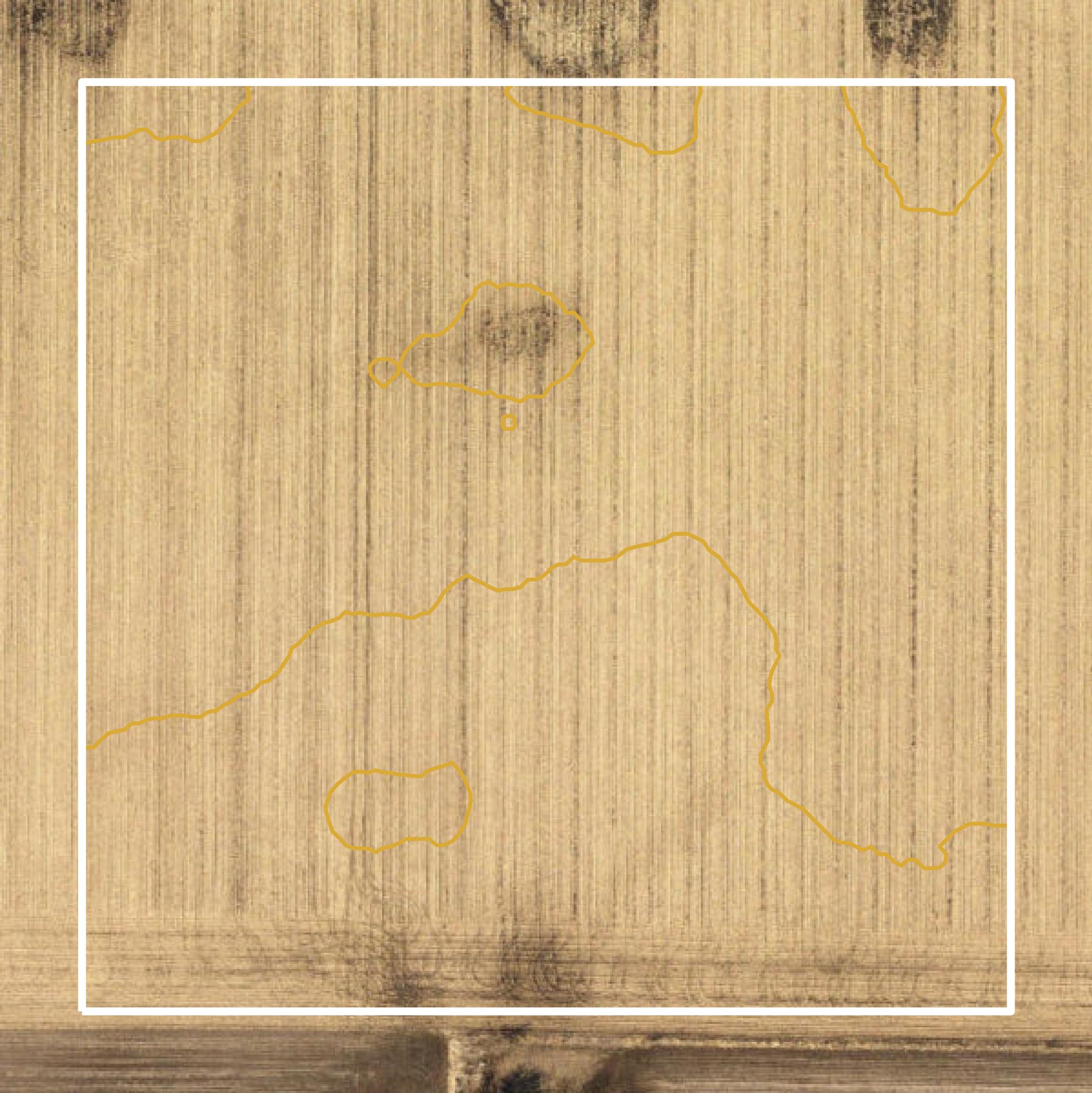 This image shows a contour map in Story County created using GIS data in Equator.