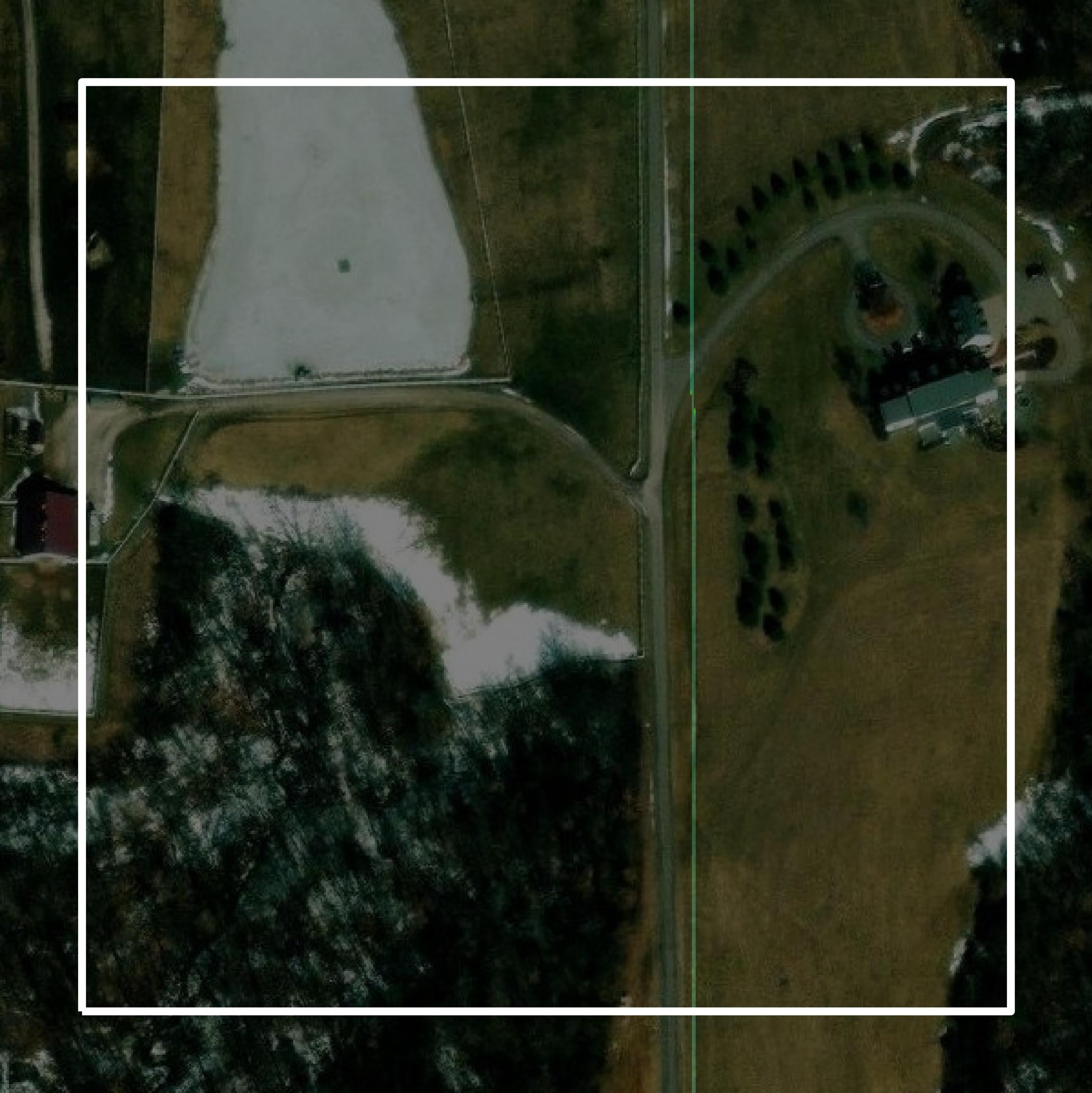 This image shows parcel and building data in Wapello County created using GIS data in Equator.