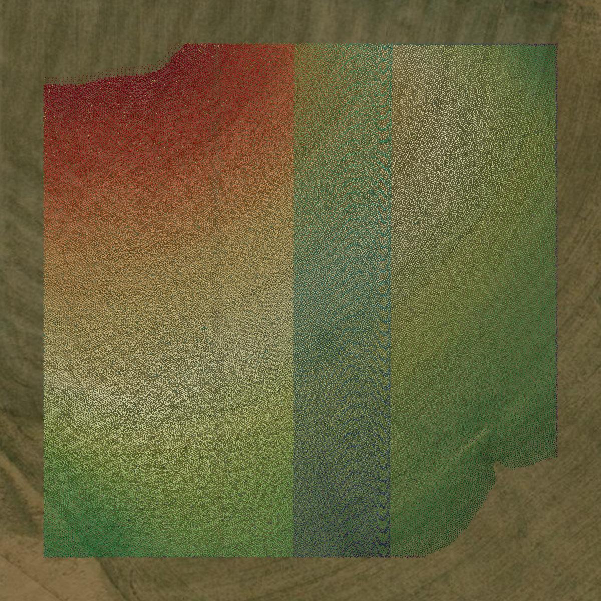 This image shows a LiDAR point cloud in Warren County created using GIS data in Equator.