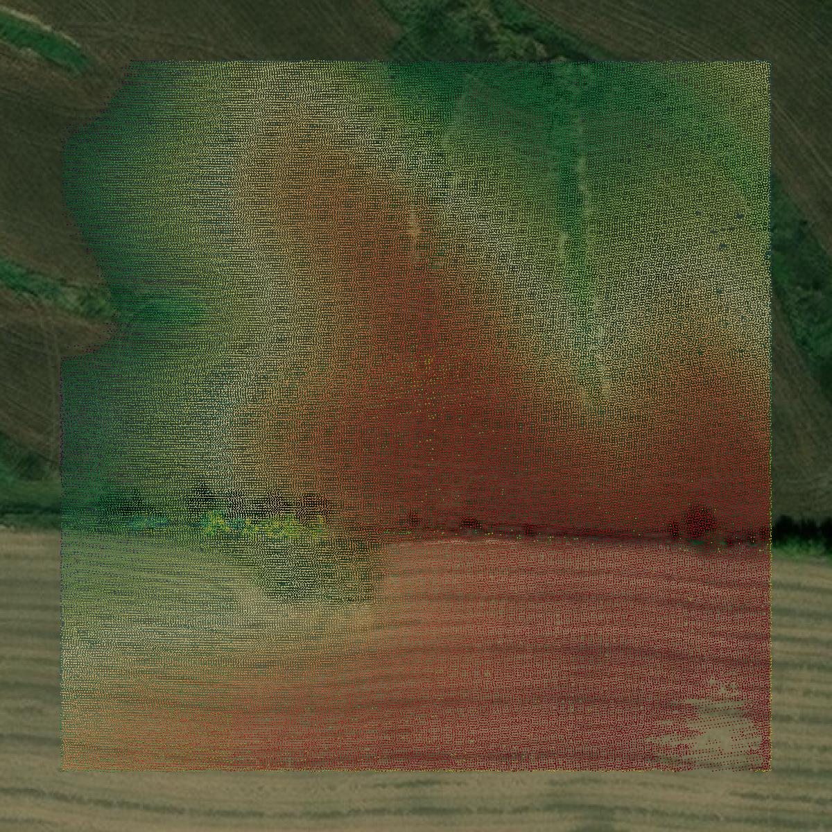 This image shows a LiDAR point cloud in Wayne County created using GIS data in Equator.