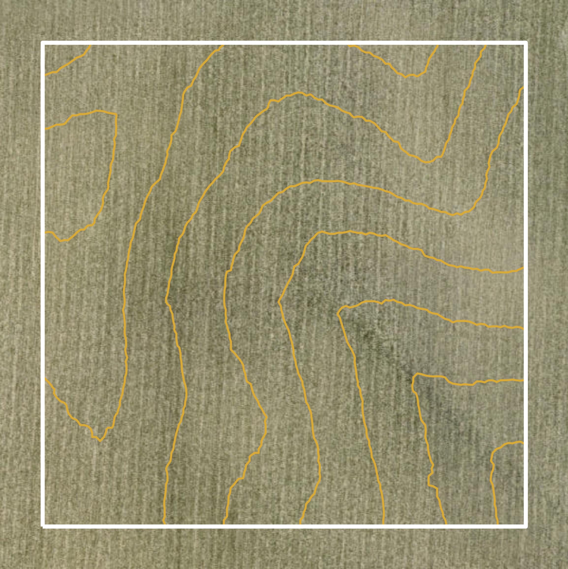 This image shows a contour map in Winneshiek County created using GIS data in Equator.
