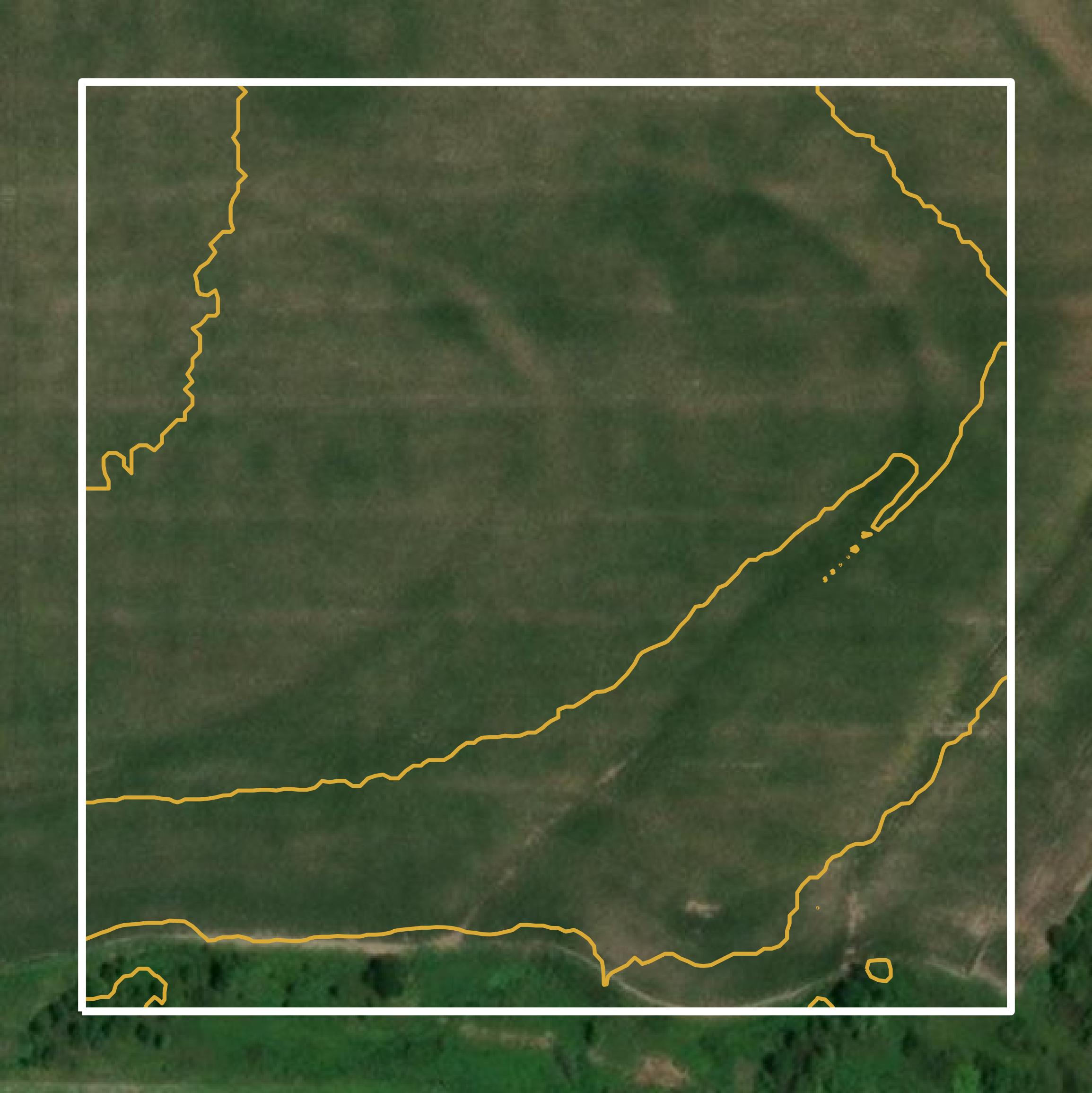 This image shows a contour map in Anderson County created using GIS data in Equator.