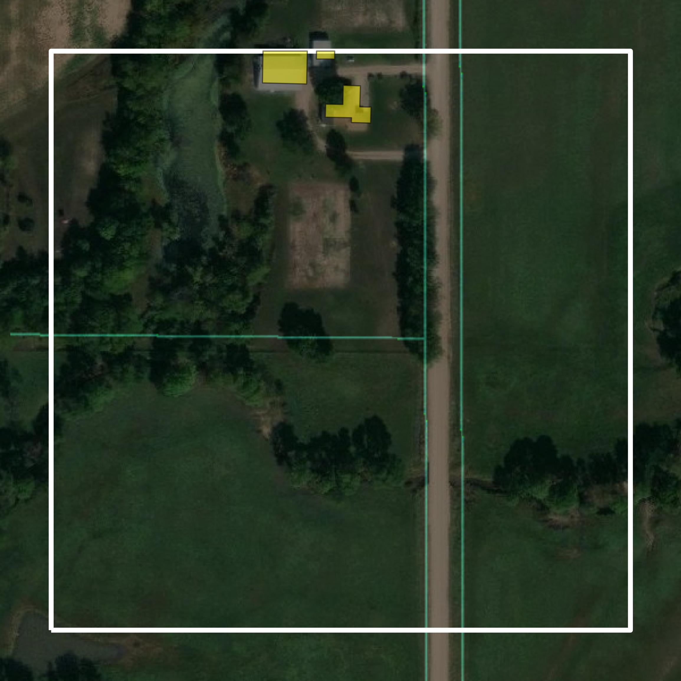 This image shows parcel and building data in Cherokee County created using GIS data in Equator.