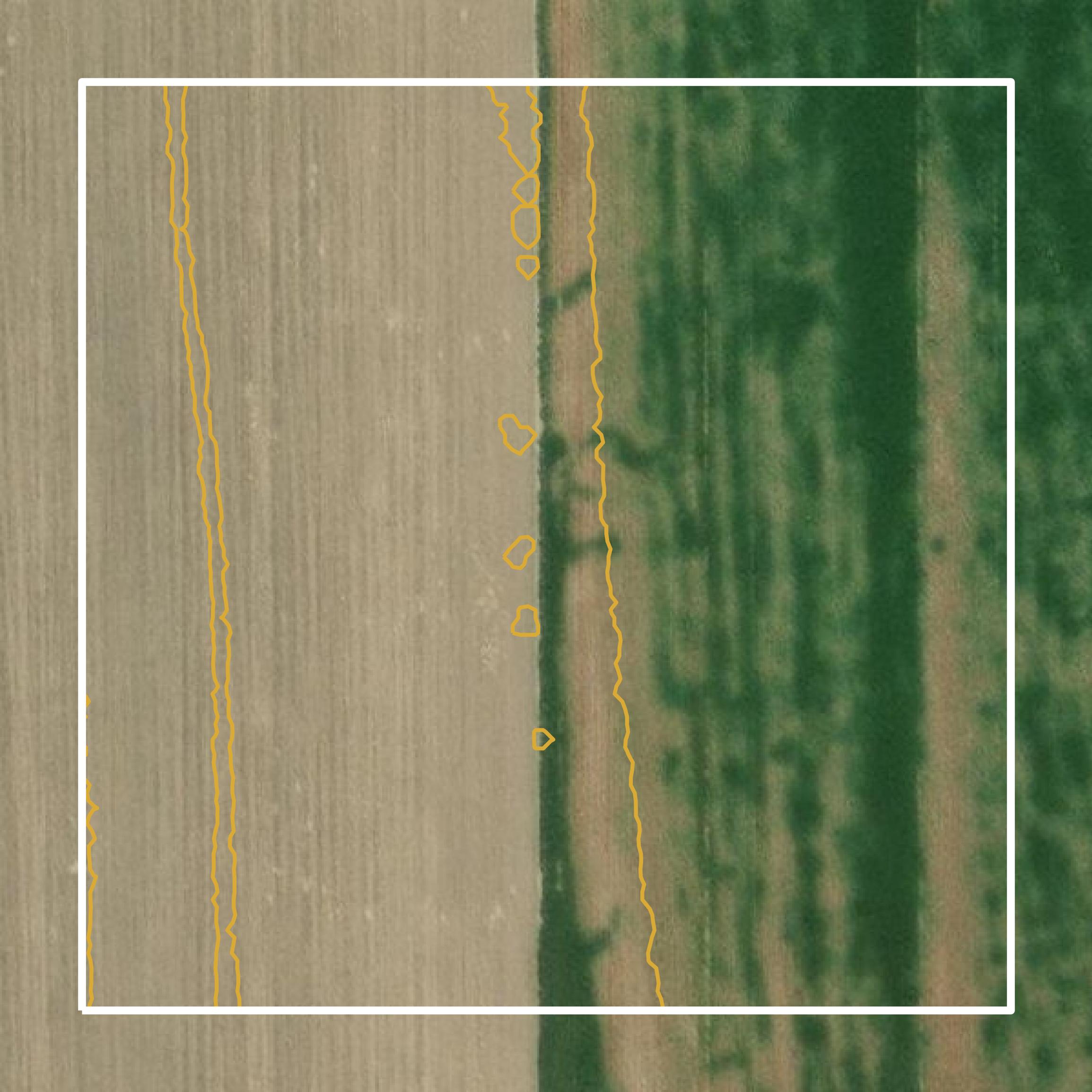 This image shows a contour map in Cheyenne County created using GIS data in Equator.
