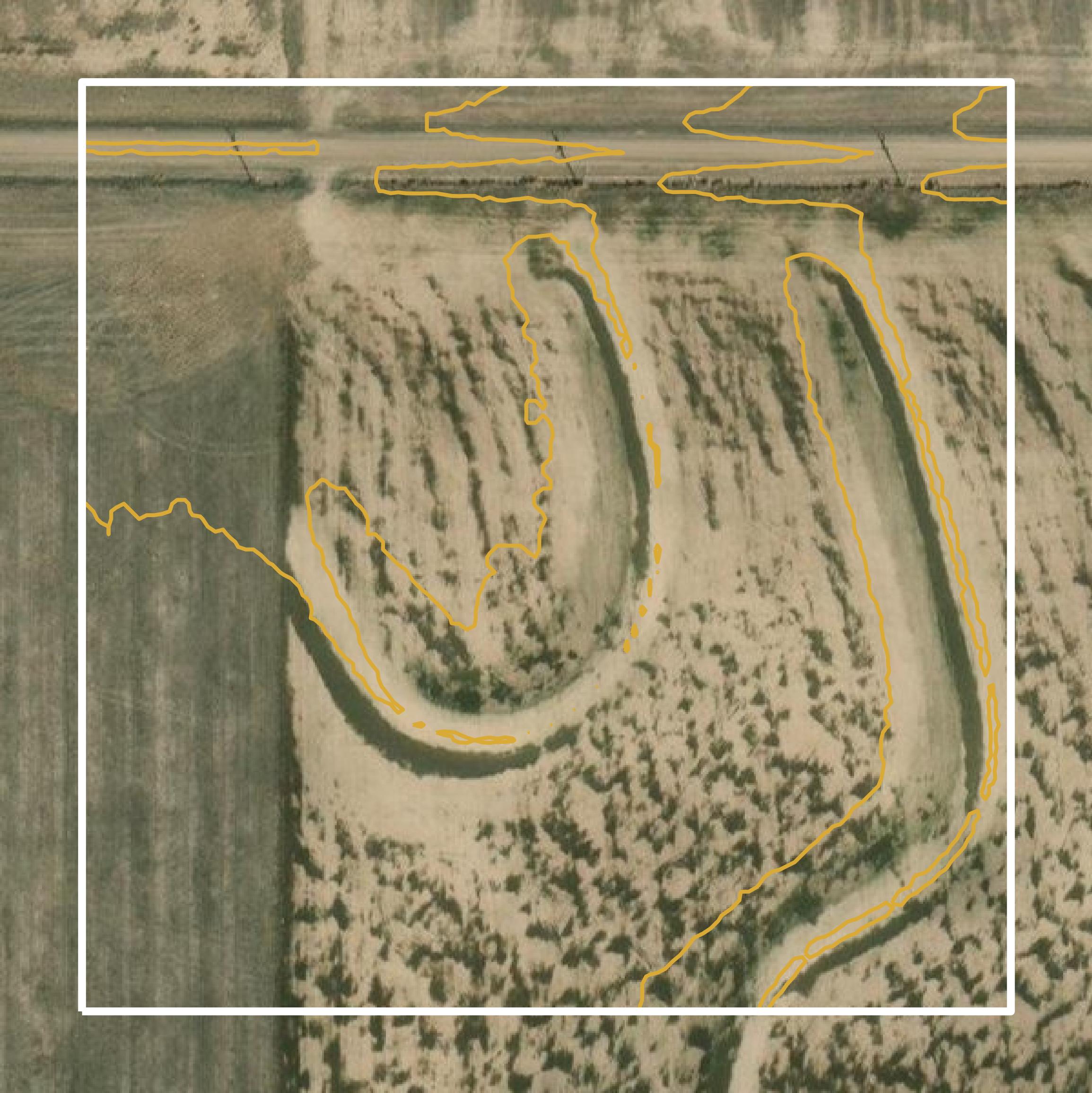 This image shows a contour map in Decatur County created using GIS data in Equator.