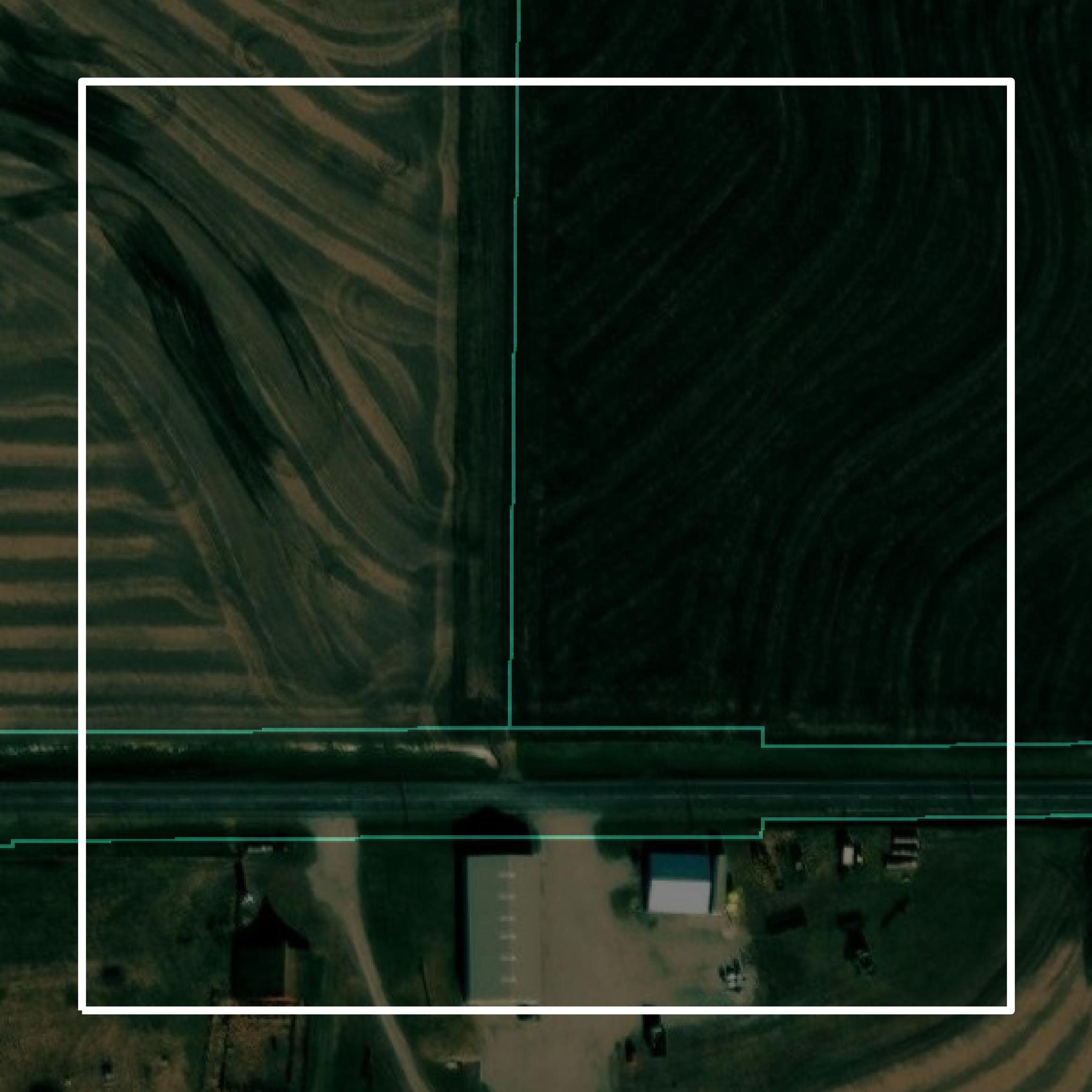 This image shows parcel and building data in Dickinson County created using GIS data in Equator.