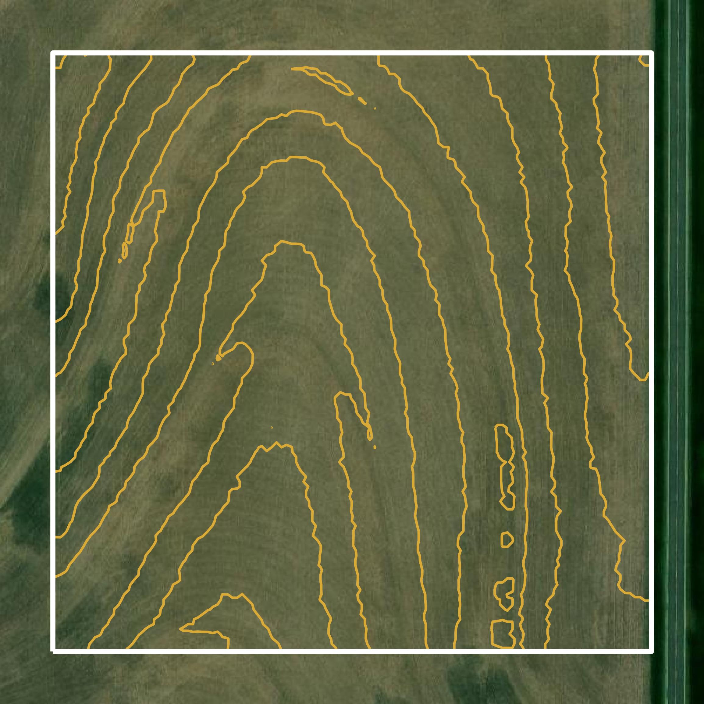 This image shows a contour map in Doniphan County created using GIS data in Equator.