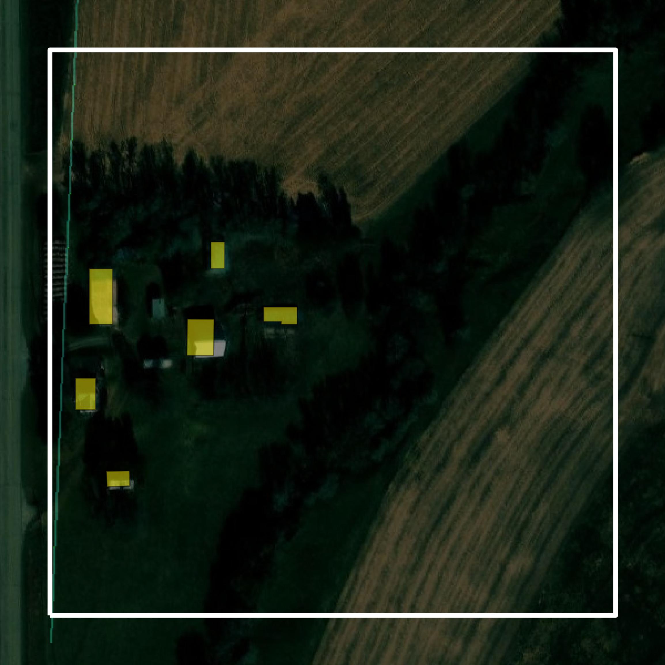 This image shows parcel and building data in Doniphan County created using GIS data in Equator.