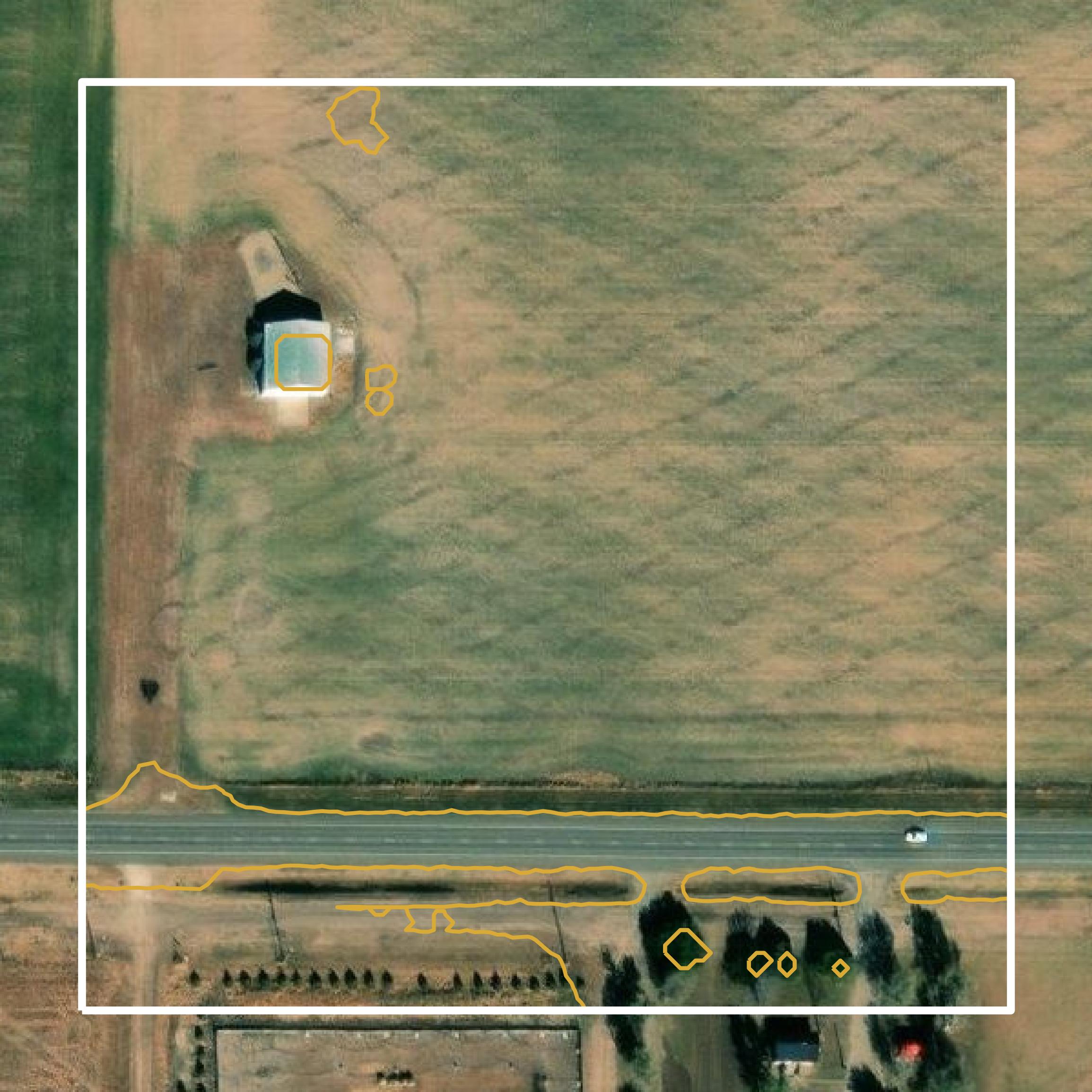 This image shows a contour map in Edwards County created using GIS data in Equator.