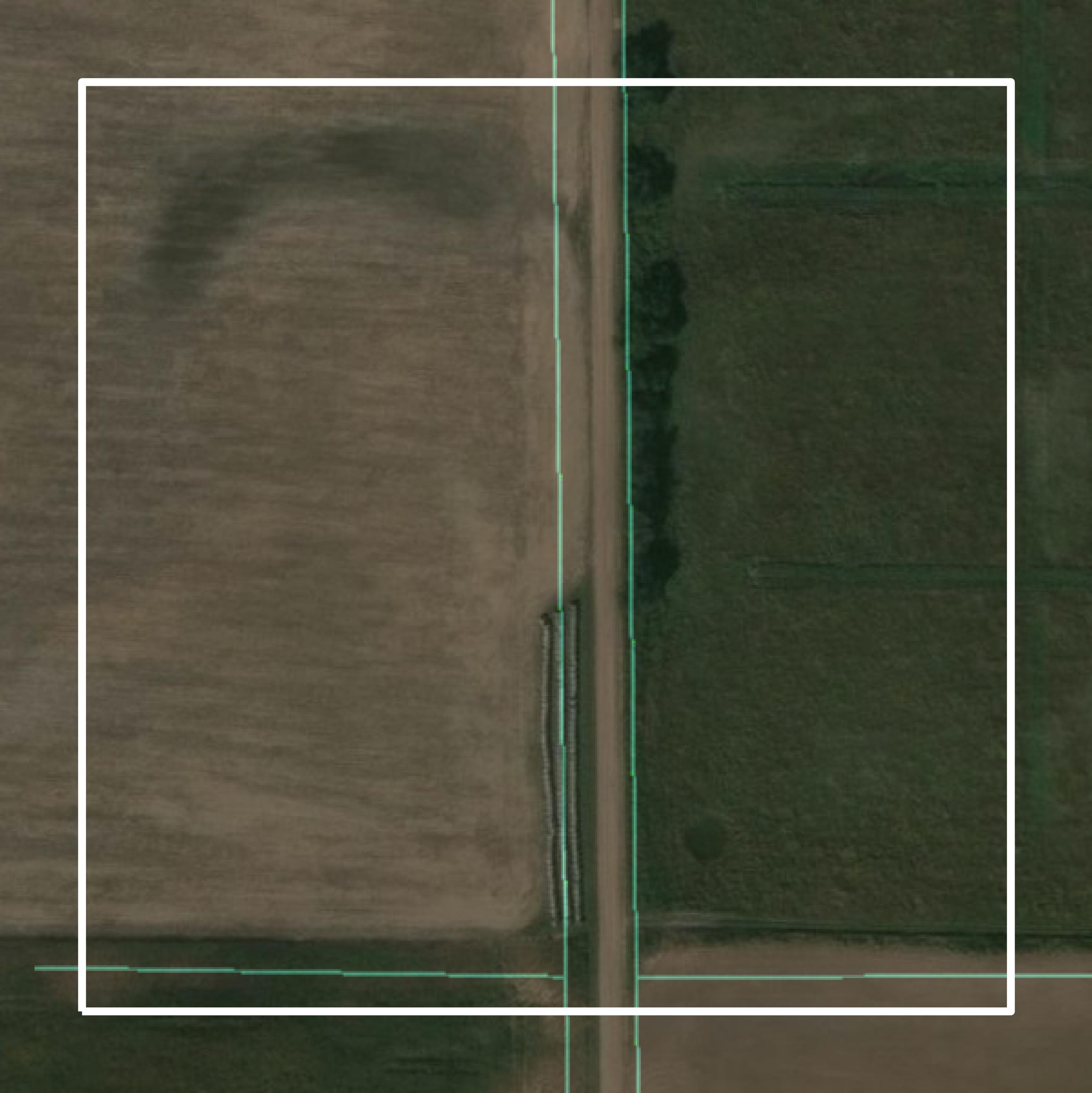 This image shows parcel and building data in Edwards County created using GIS data in Equator.