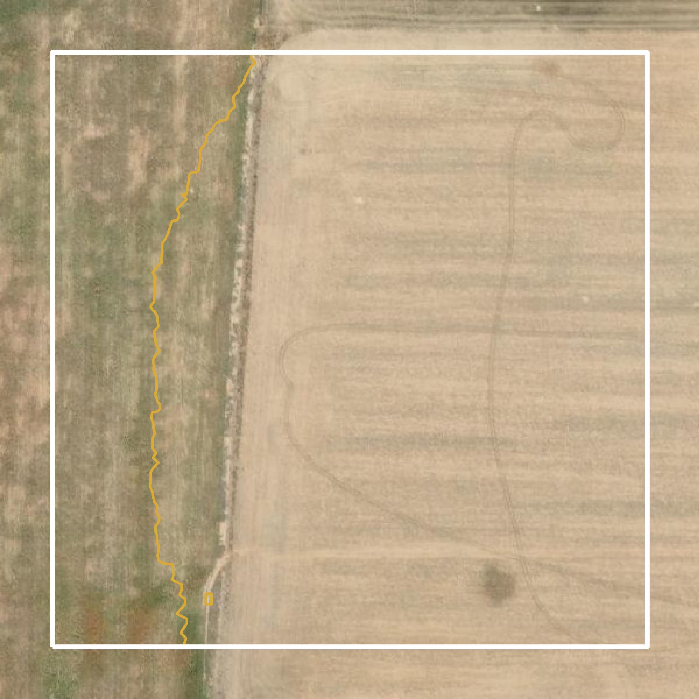 This image shows a contour map in Finney County created using GIS data in Equator.