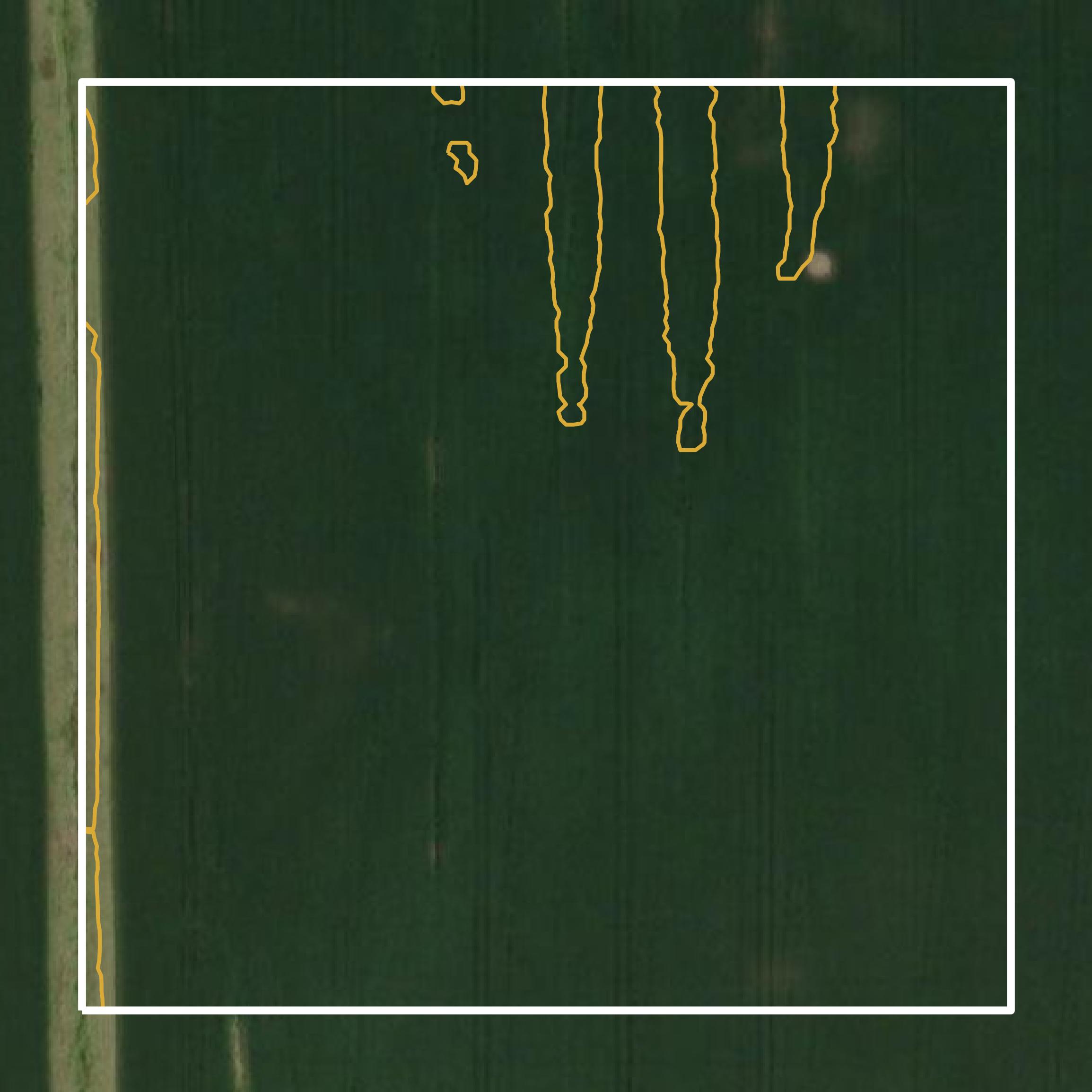 This image shows a contour map in Franklin County created using GIS data in Equator.