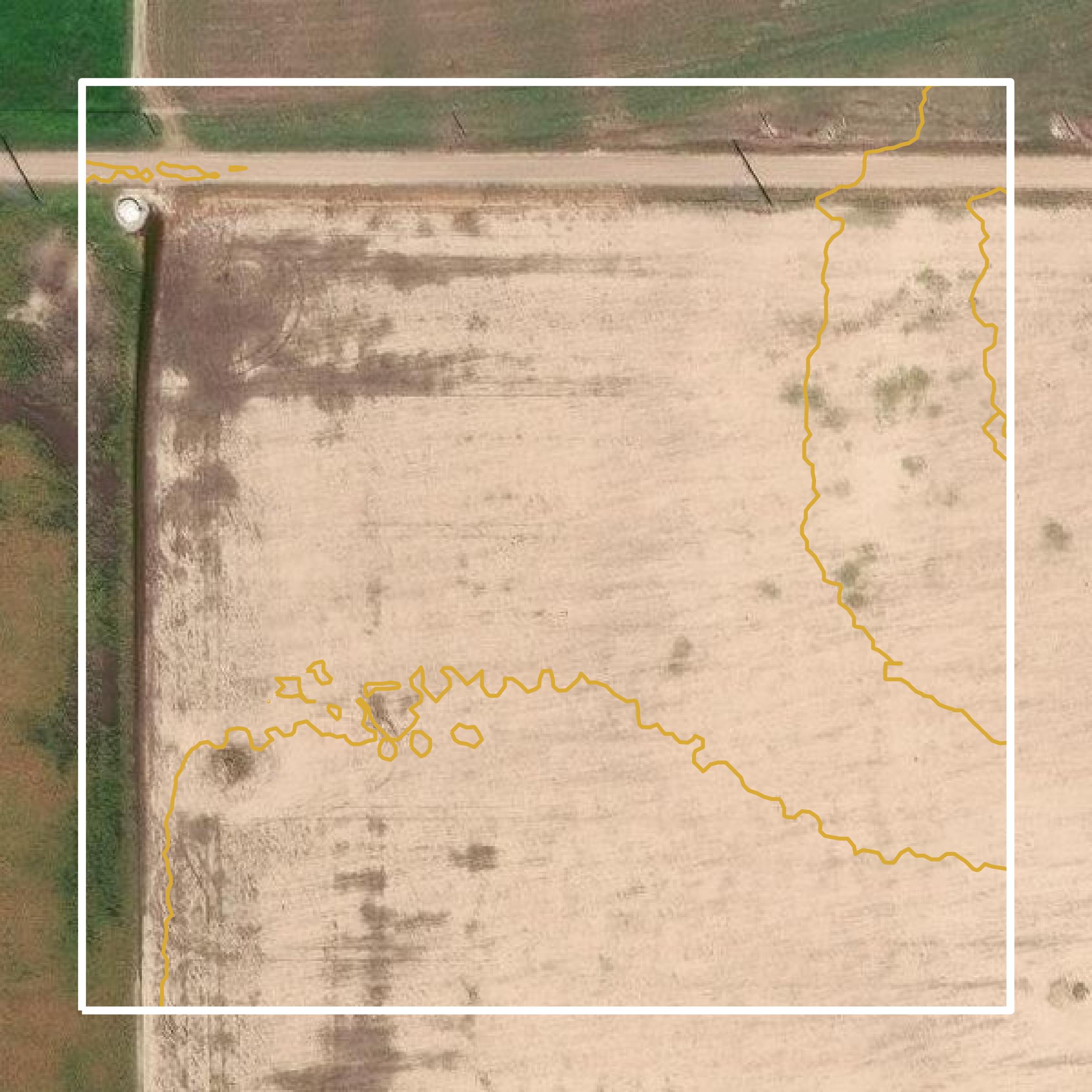 This image shows a contour map in Grant County created using GIS data in Equator.