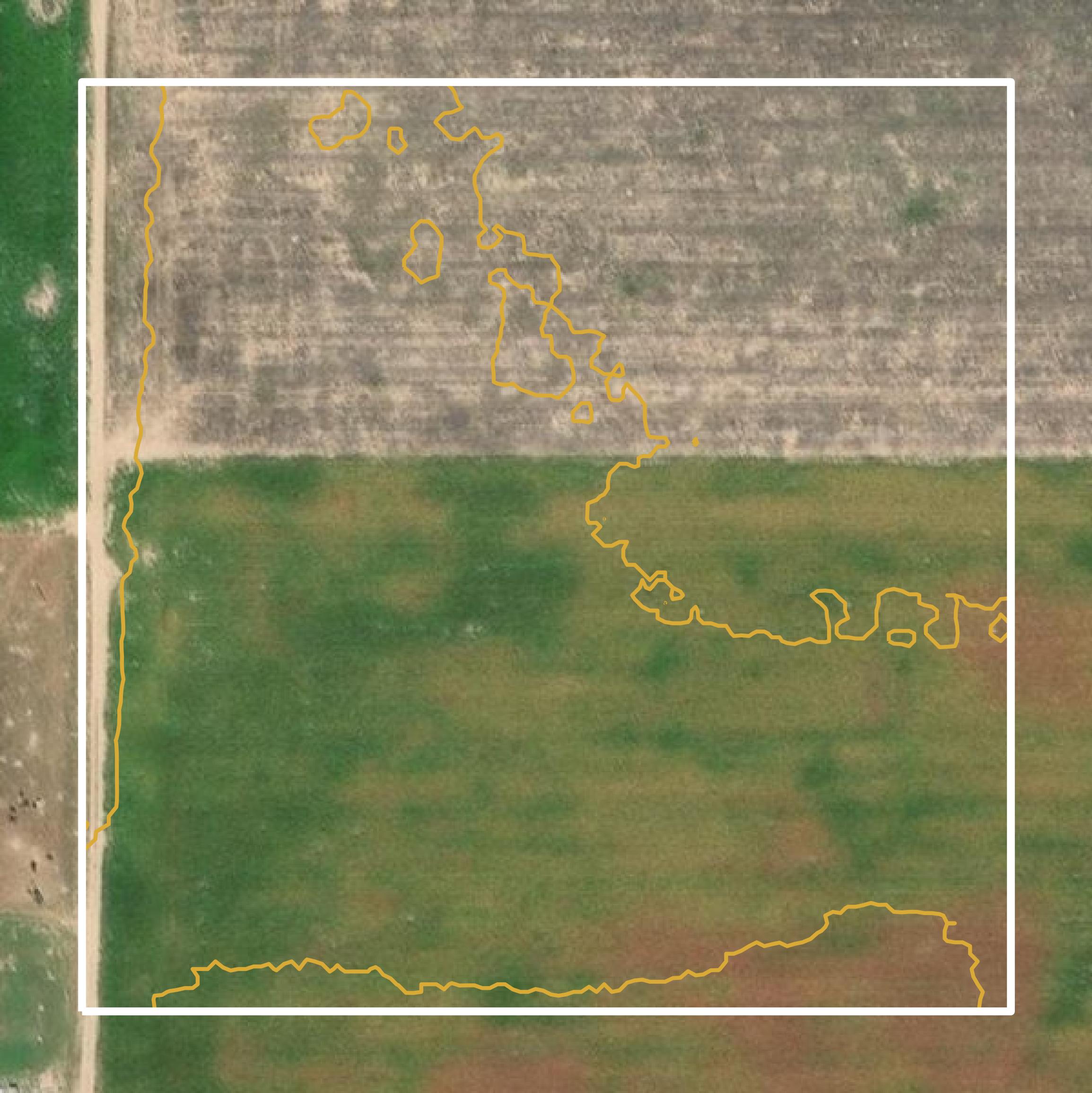 This image shows a contour map in Grant County created using GIS data in Equator.