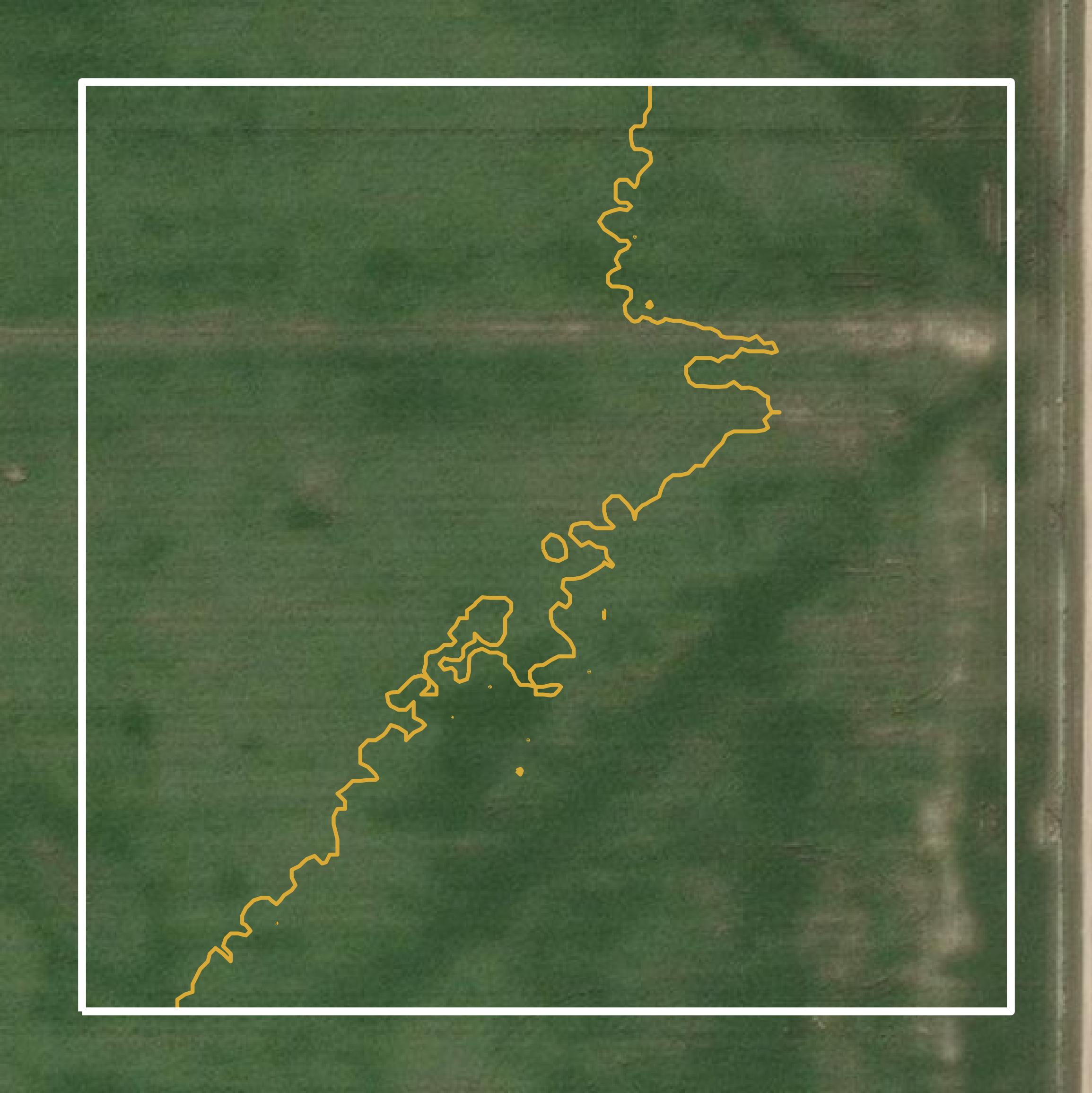 This image shows a contour map in Greeley County created using GIS data in Equator.