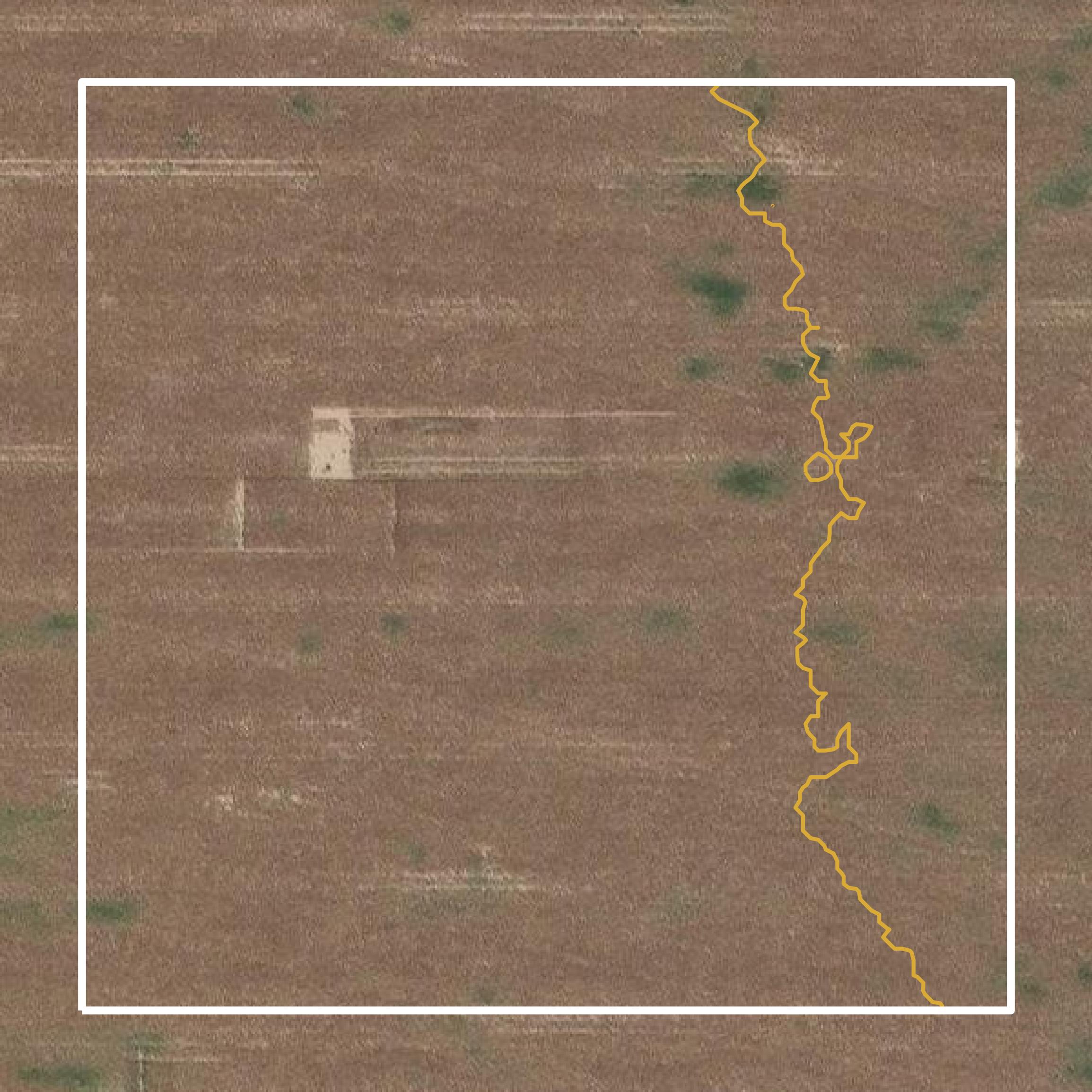 This image shows a contour map in Greeley County created using GIS data in Equator.
