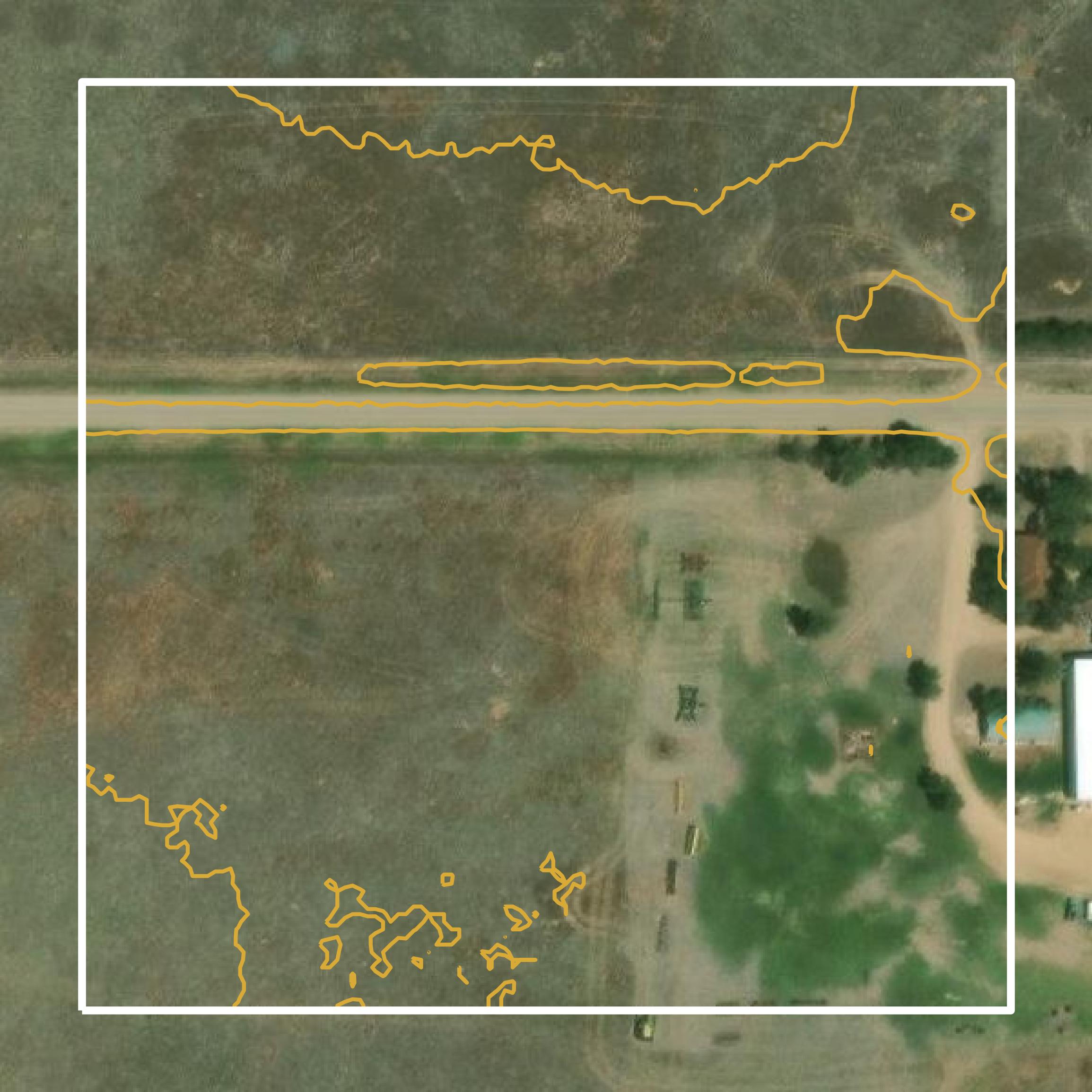 This image shows a contour map in Hamilton County created using GIS data in Equator.