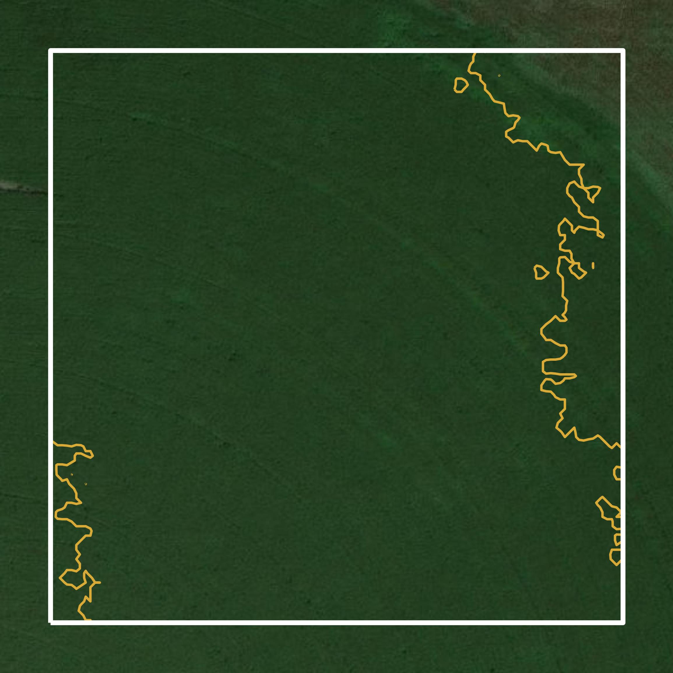 This image shows a contour map in Hodgeman County created using GIS data in Equator.
