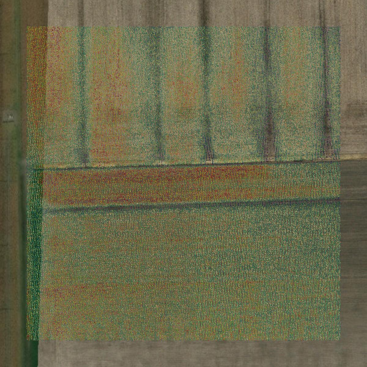 This image shows a LiDAR point cloud in Jefferson County created using GIS data in Equator.