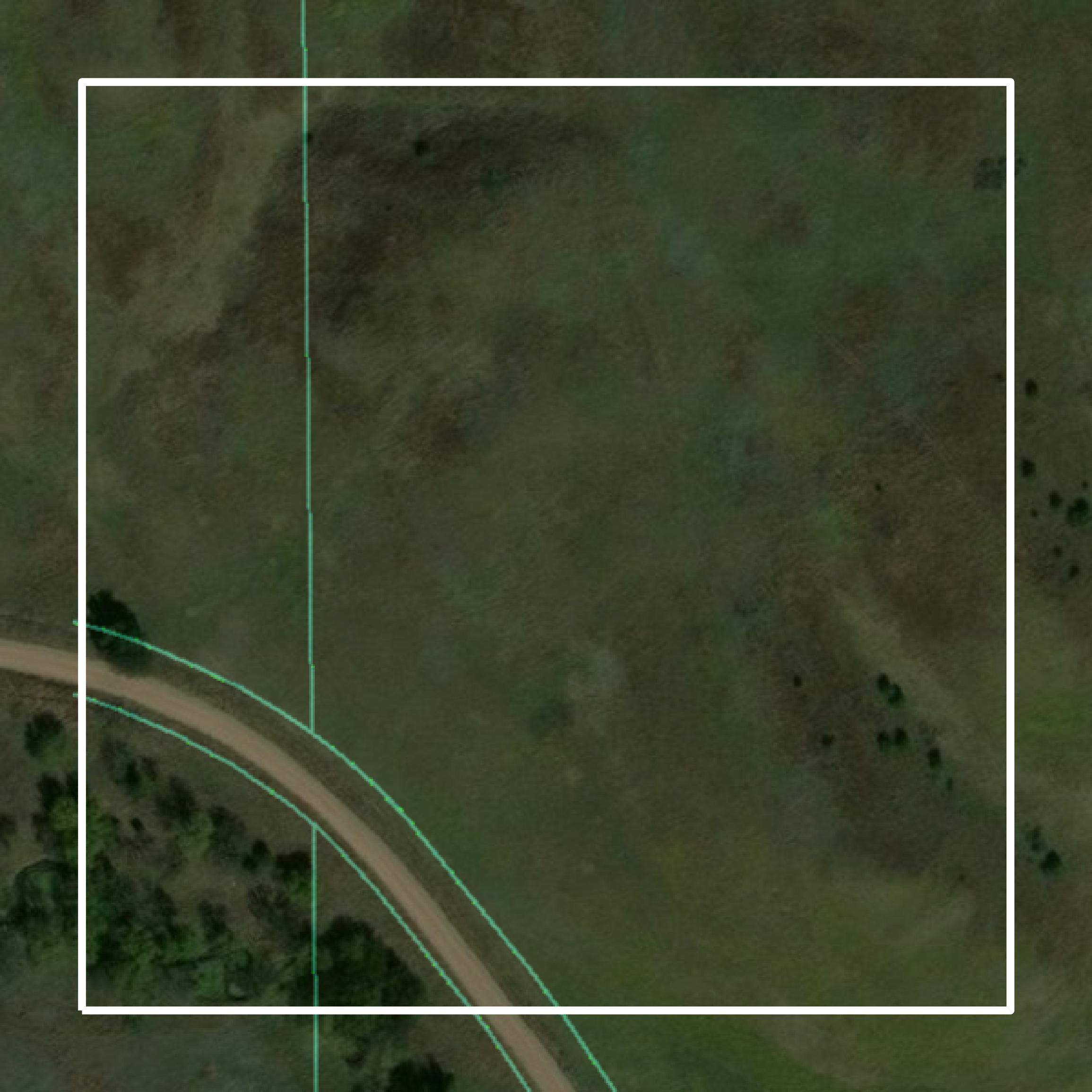 This image shows parcel and building data in Kiowa County created using GIS data in Equator.