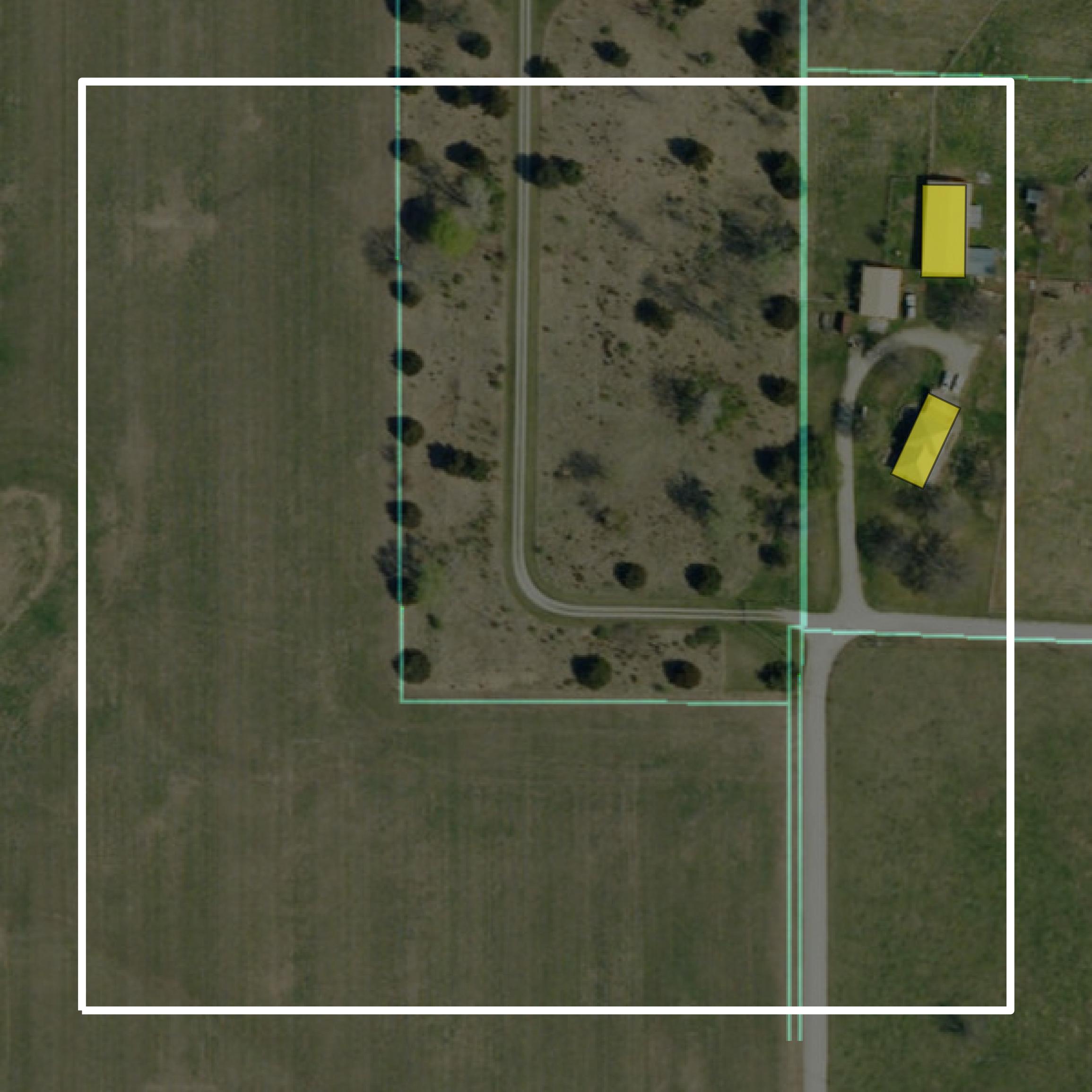 This image shows parcel and building data in Miami County created using GIS data in Equator.