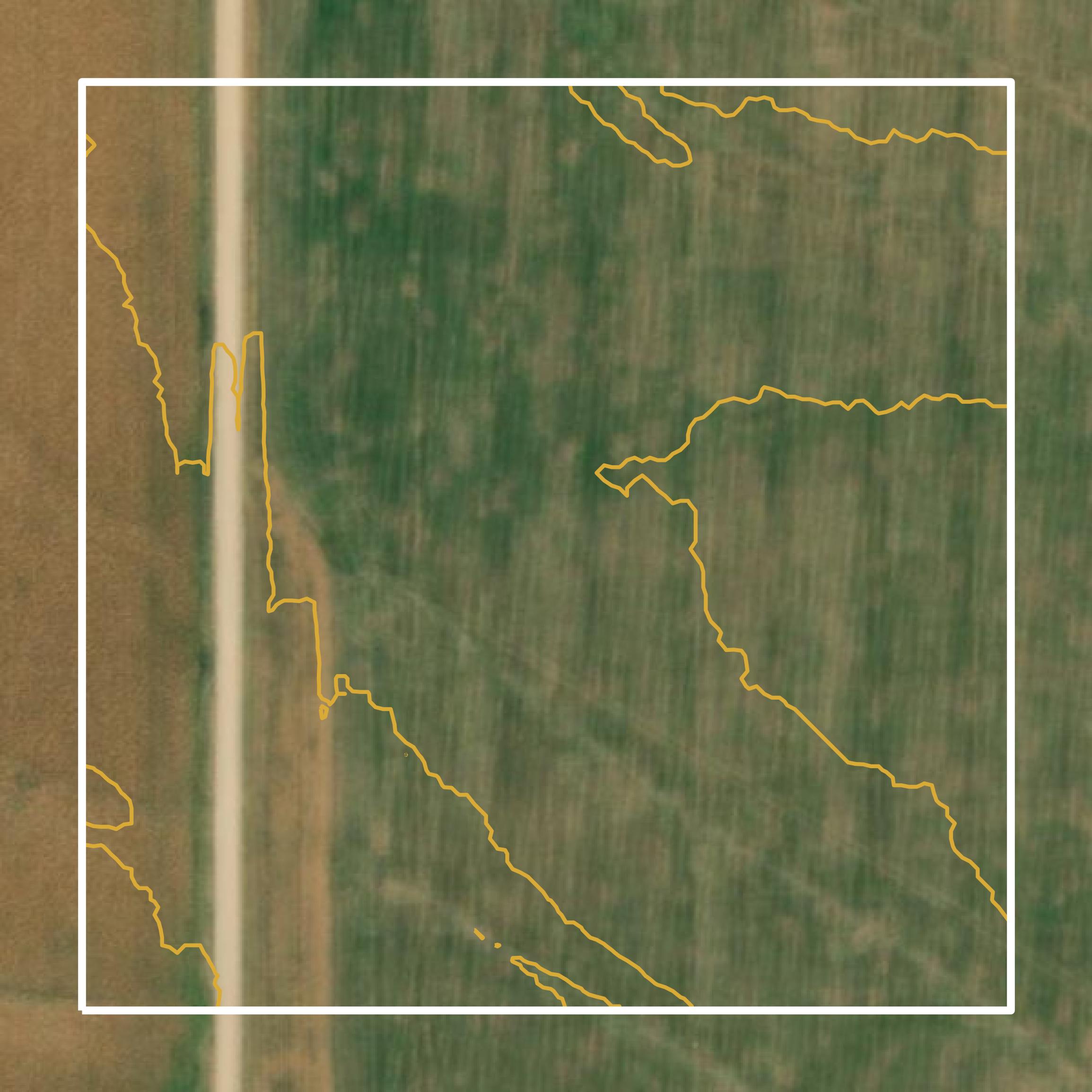 This image shows a contour map in Montgomery County created using GIS data in Equator.