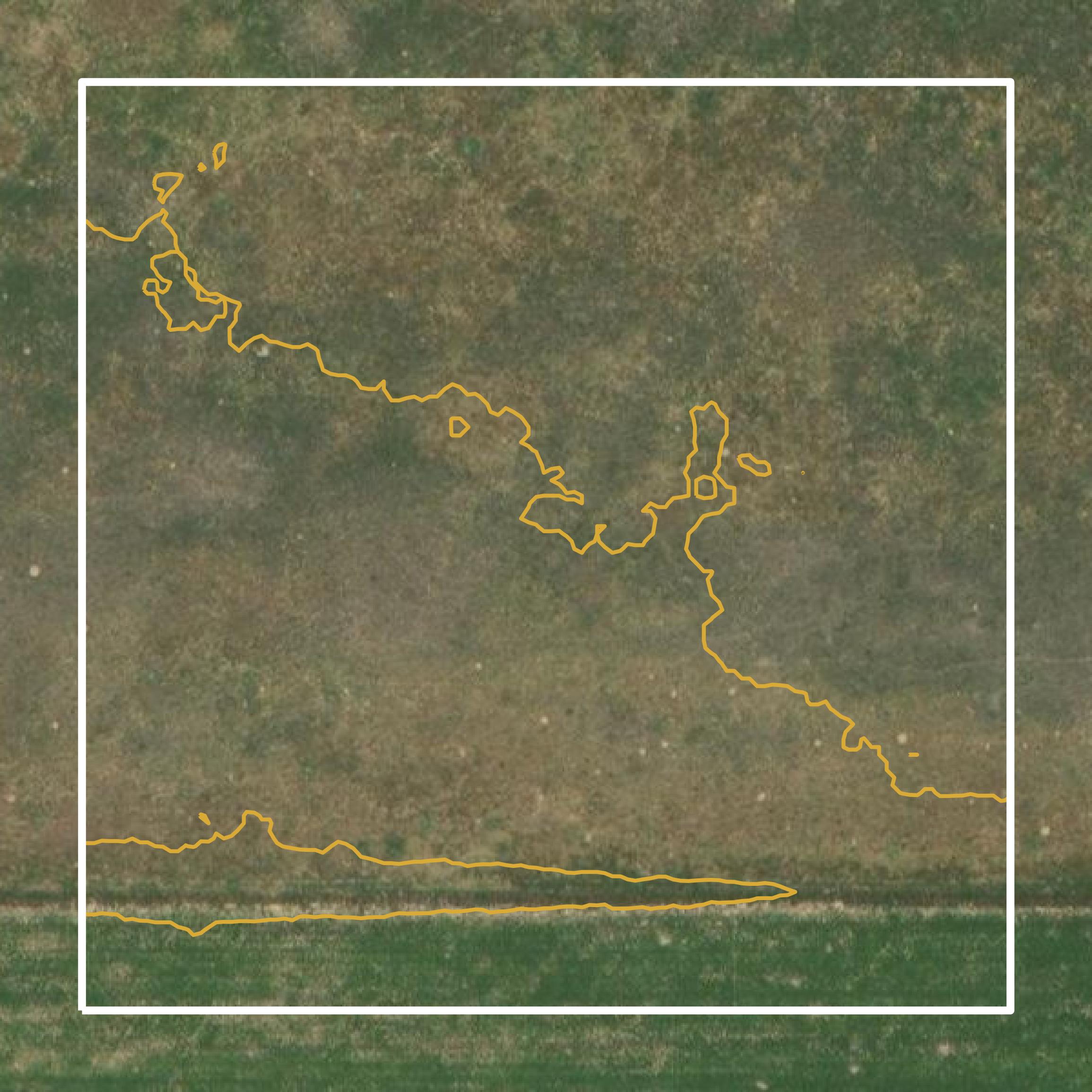 This image shows a contour map in Morton County created using GIS data in Equator.