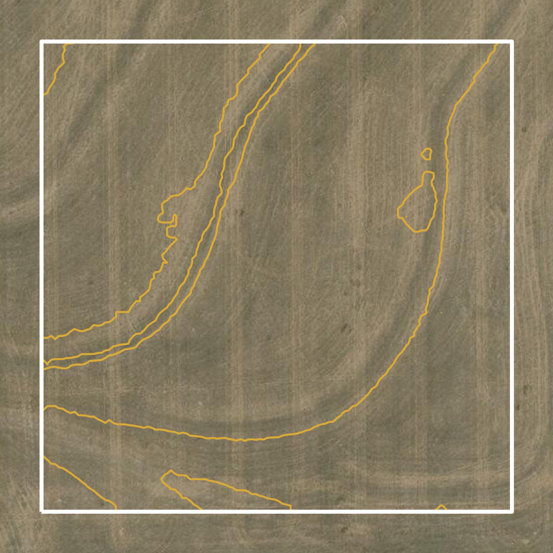 This image shows a contour map in Rawlins County created using GIS data in Equator.
