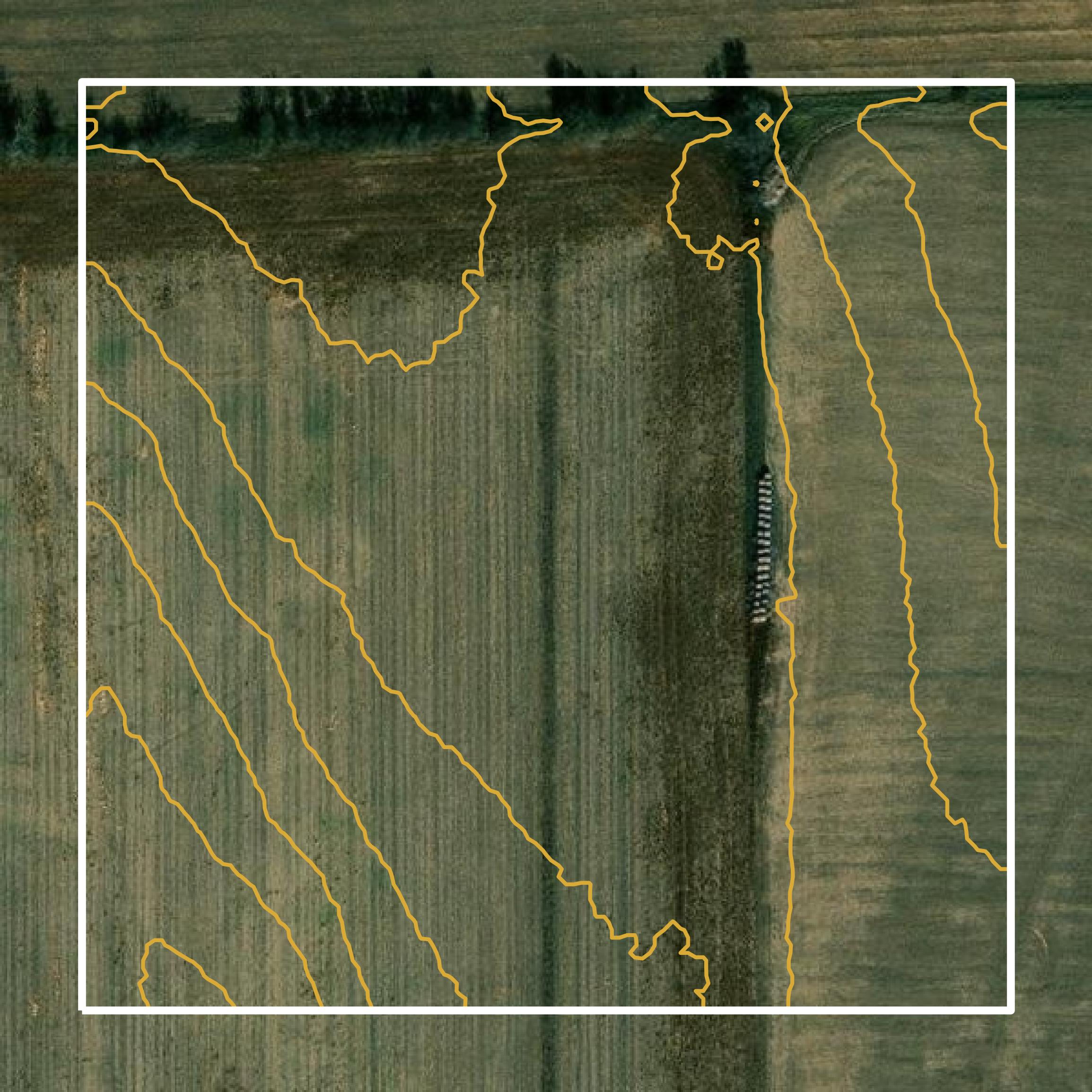 This image shows a contour map in Republic County created using GIS data in Equator.