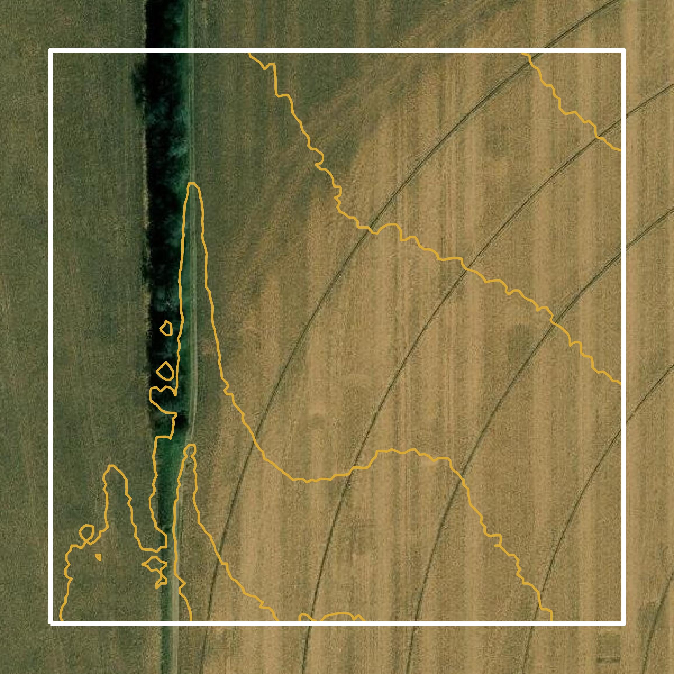 This image shows a contour map in Republic County created using GIS data in Equator.