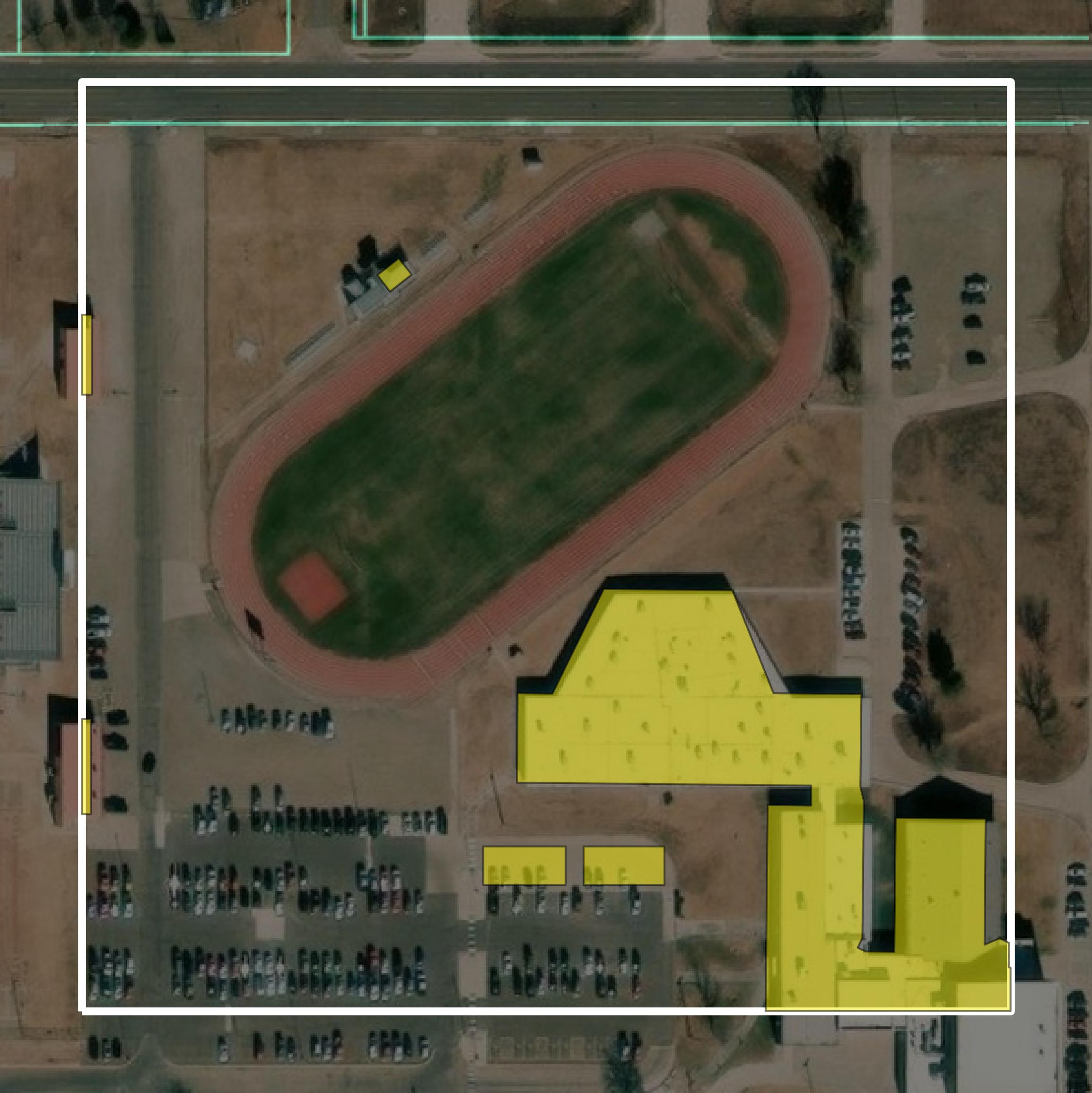 This image shows parcel and building data in Seward County created using GIS data in Equator.