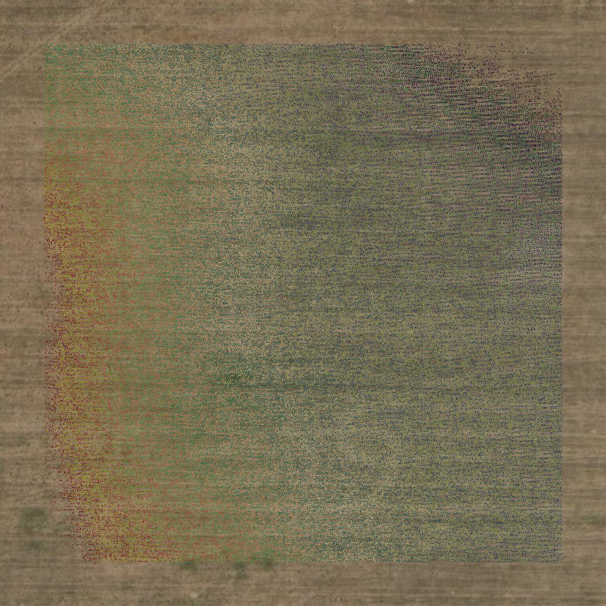 This image shows a LiDAR point cloud in Stanton County created using GIS data in Equator.