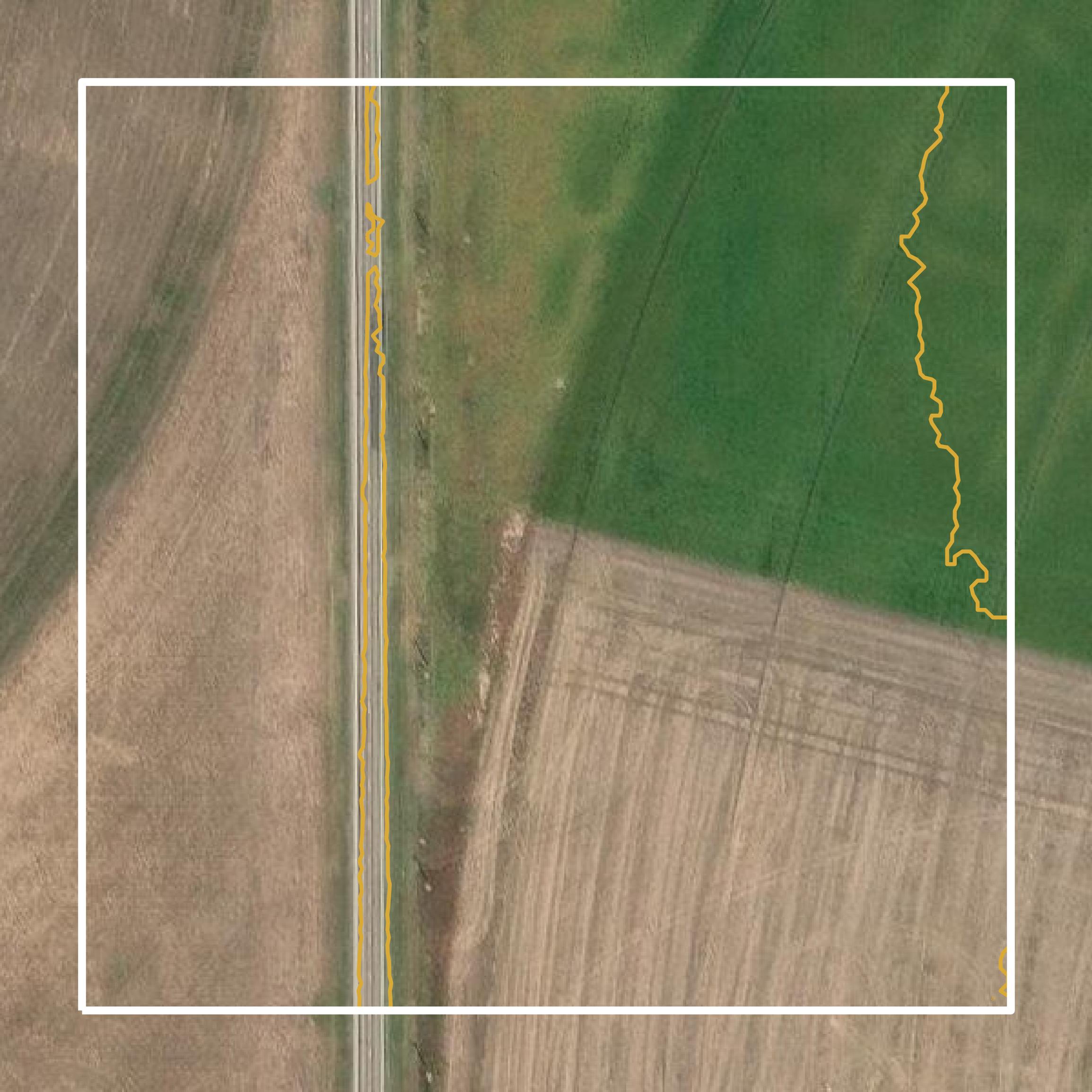 This image shows a contour map in Stevens County created using GIS data in Equator.