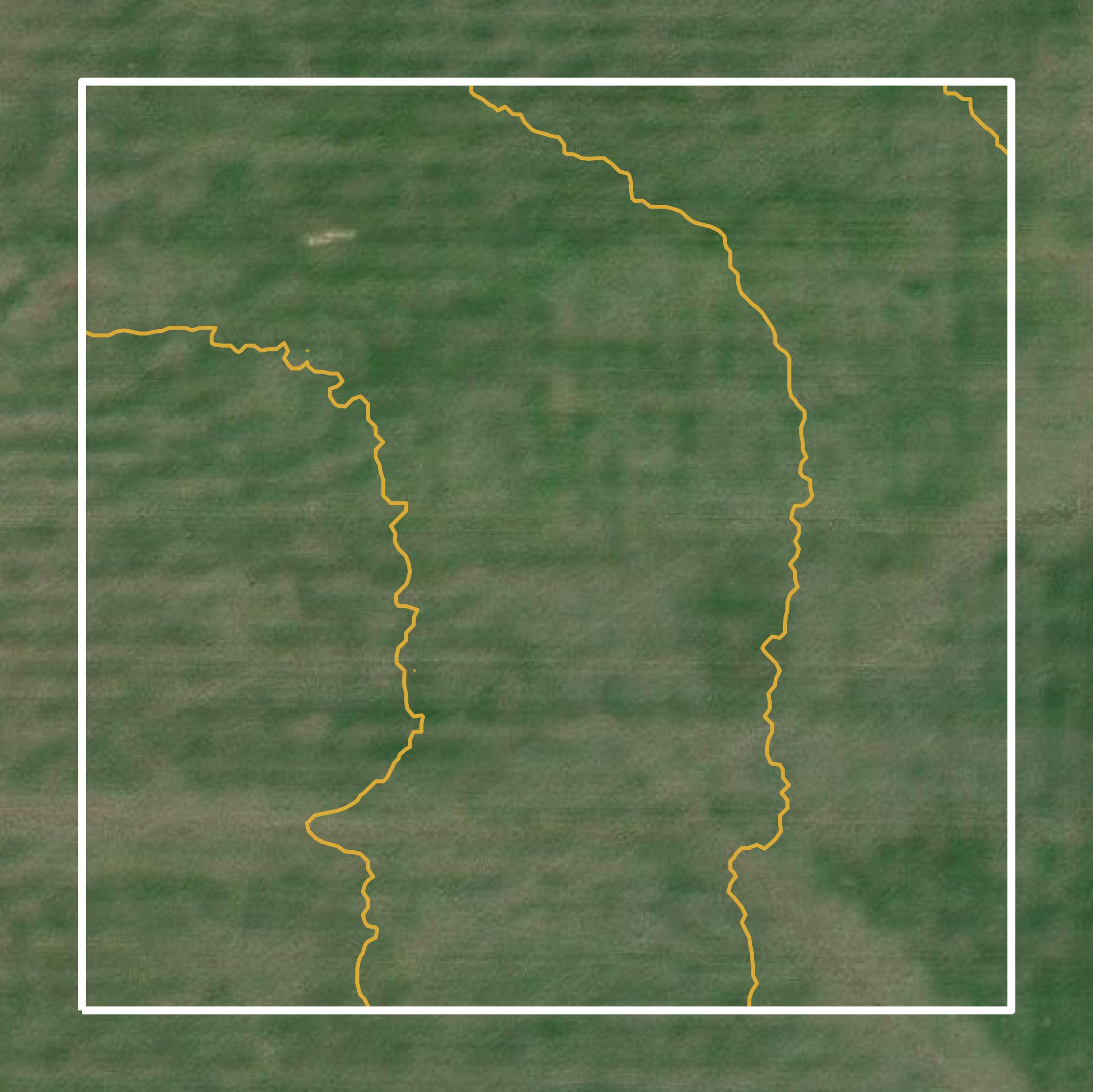 This image shows a contour map in Trego County created using GIS data in Equator.
