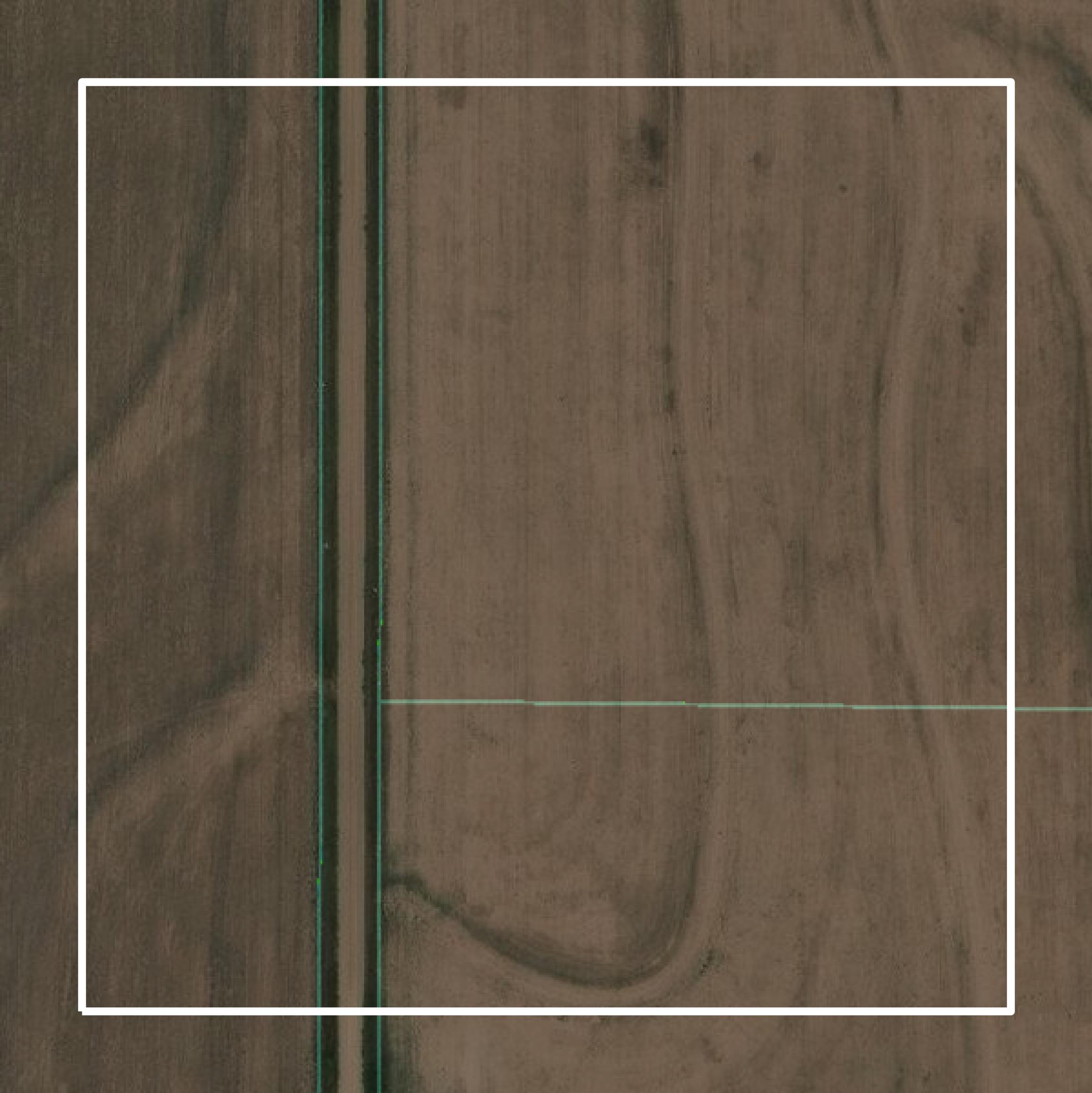 This image shows parcel and building data in Trego County created using GIS data in Equator.