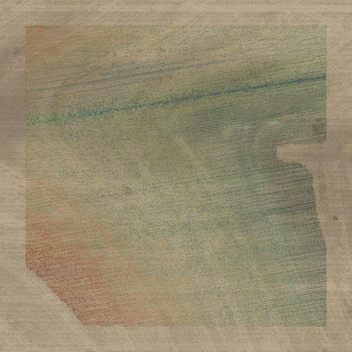 This image shows a LiDAR point cloud in Wallace County created using GIS data in Equator.