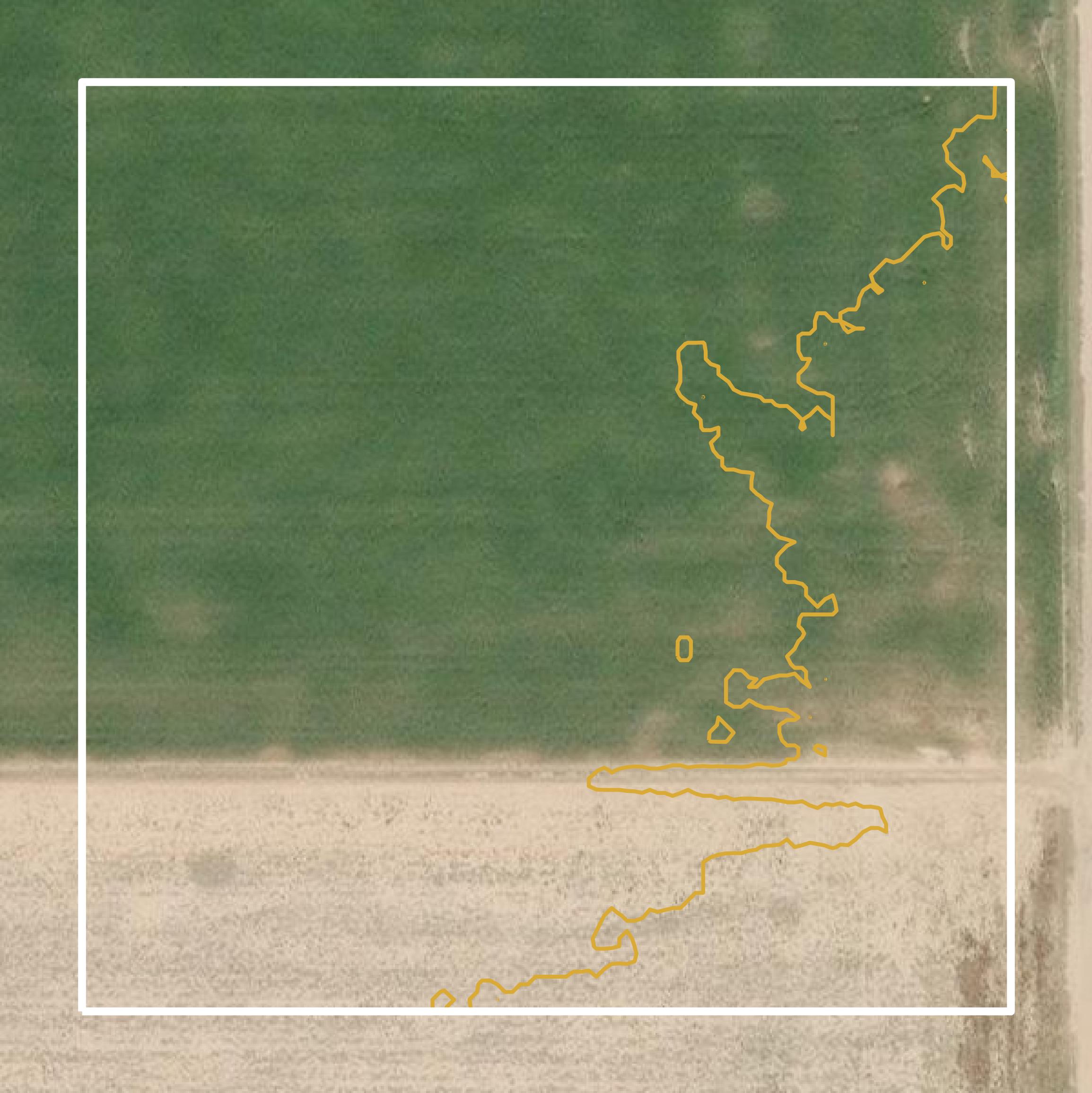 This image shows a contour map in Wichita County created using GIS data in Equator.