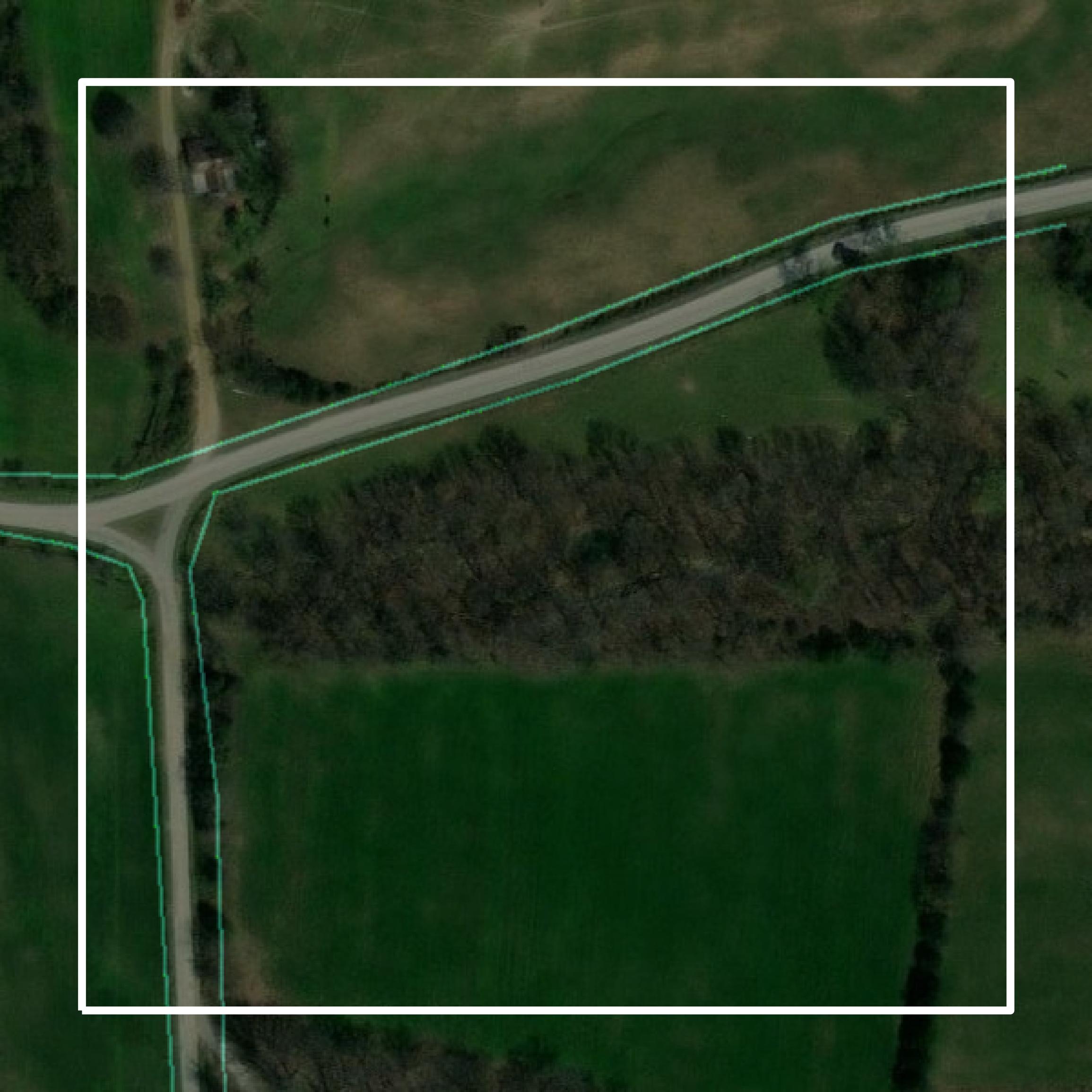 This image shows parcel and building data in Allen County created using GIS data in Equator.