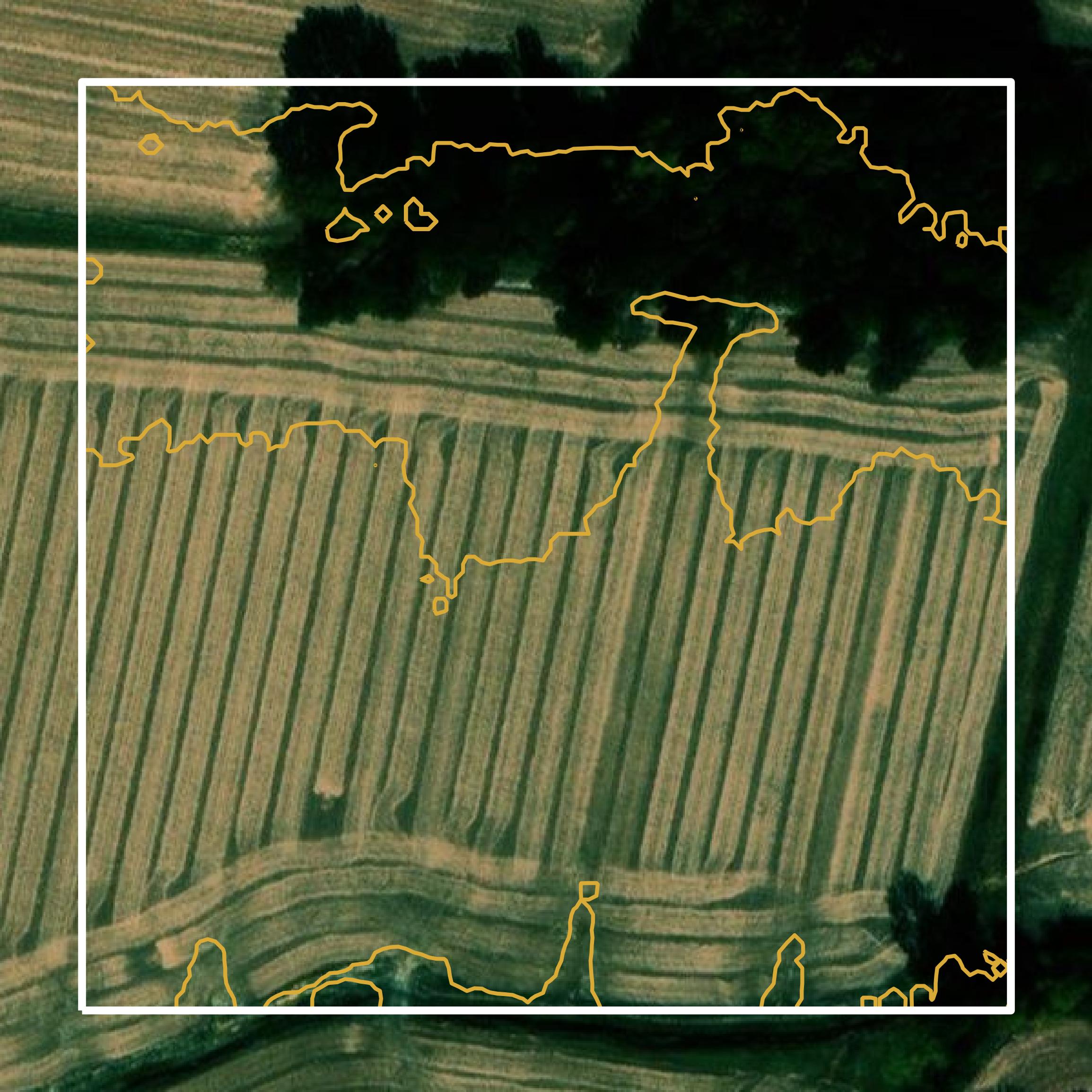 This image shows a contour map in Ballard County created using GIS data in Equator.
