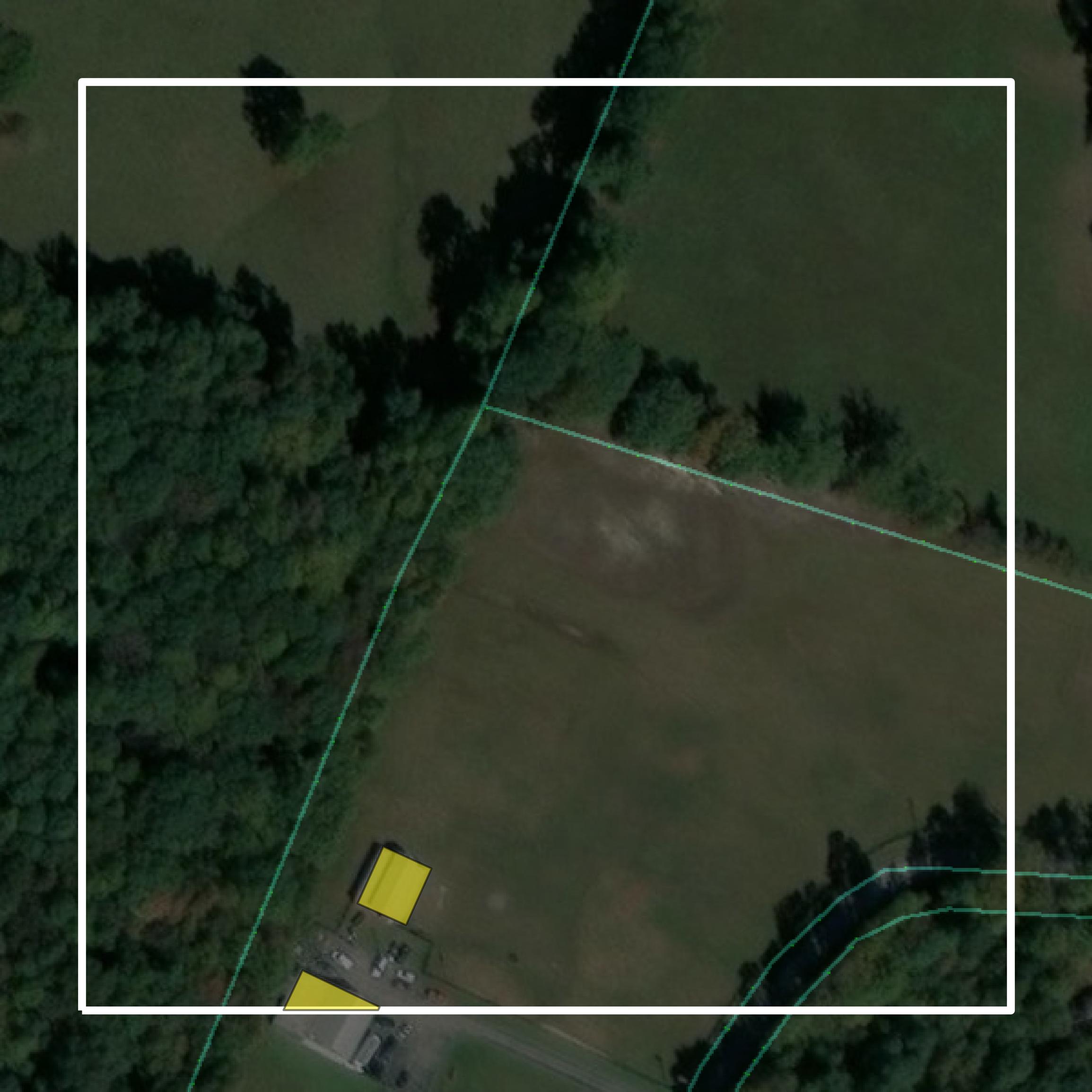 This image shows parcel and building data in Bath County created using GIS data in Equator.
